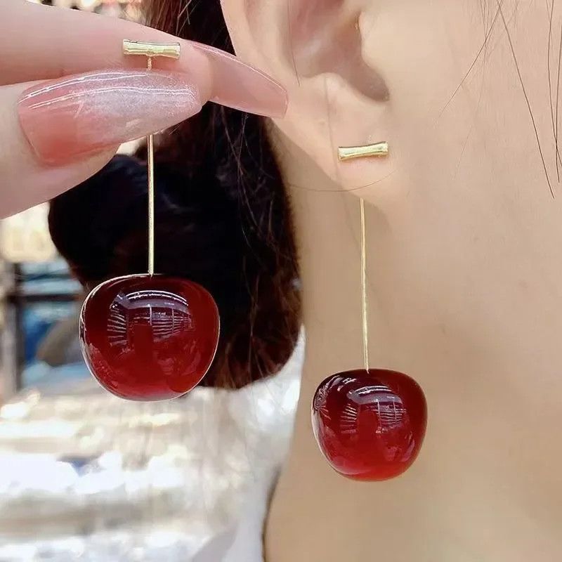 Other Red Cherry Earrings Size ONE SIZE - 2 Thumbnail