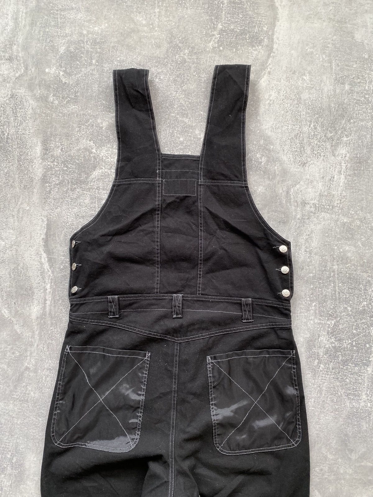20471120 × Japanese Brand Vintage Bad Mad Hardwear Baggy Double Knee Overall Size US 30 / EU 46 - 5 Thumbnail