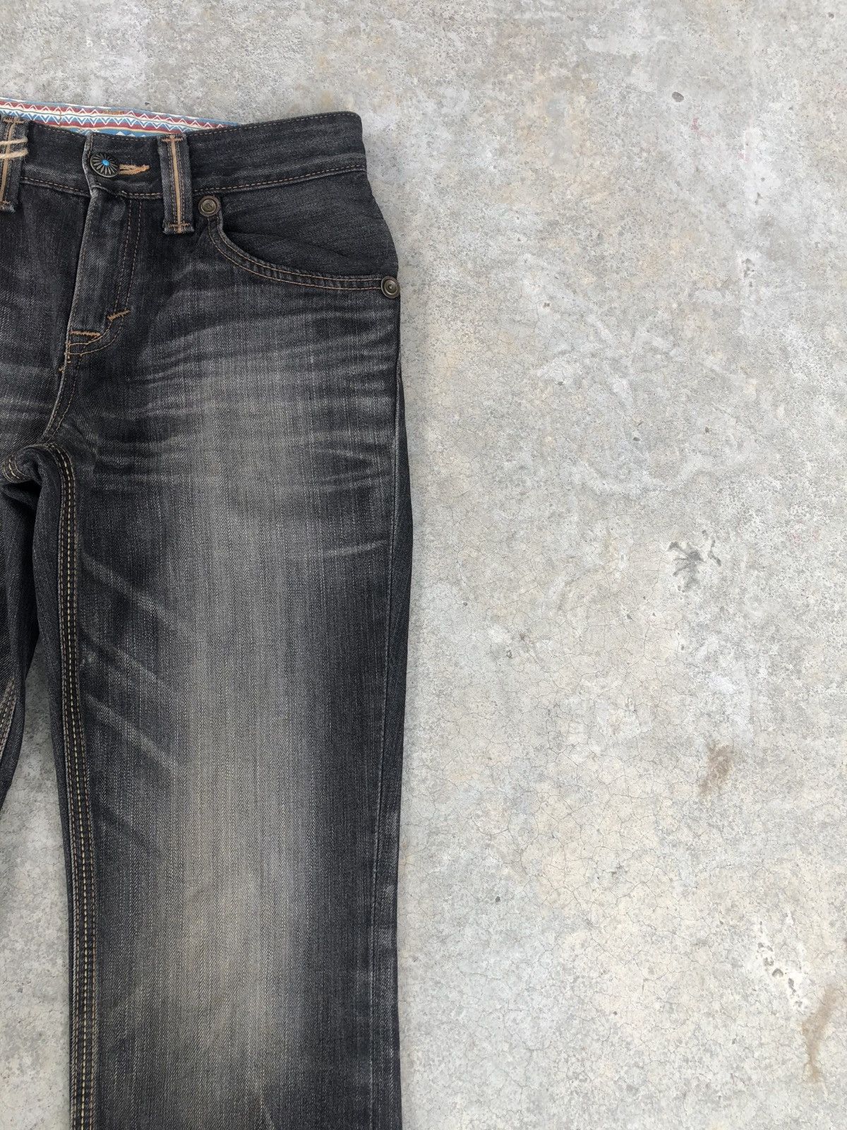 If Six Was Nine Japanese Edwin XV Flared Jeans Distressed Navajo Style Size US 28 / EU 44 - 5 Thumbnail