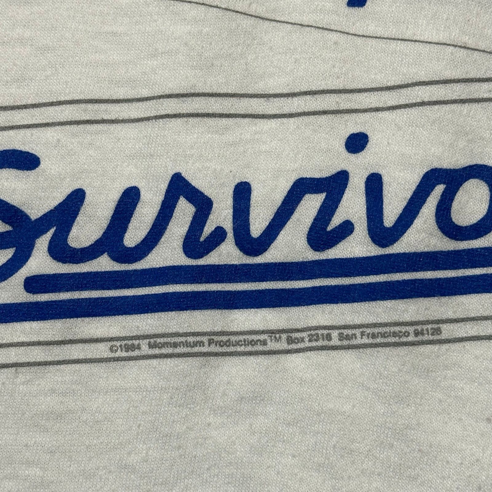 Vintage Vintage 80’s Official Earthquake Survivor Tee Size US M / EU 48-50 / 2 - 3 Thumbnail