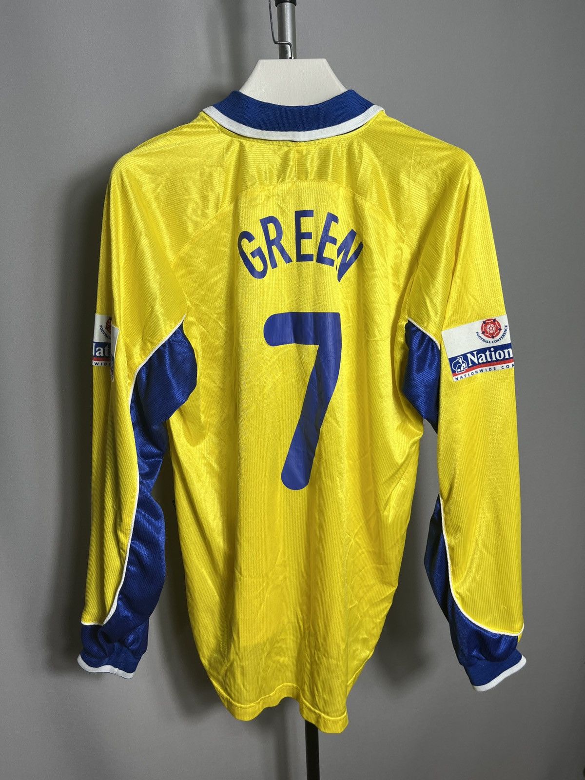 Sports Specialties 2003 - 2004 Farnborough FC away yellow Dean Green #7 long Size US XL / EU 56 / 4 - 12 Thumbnail
