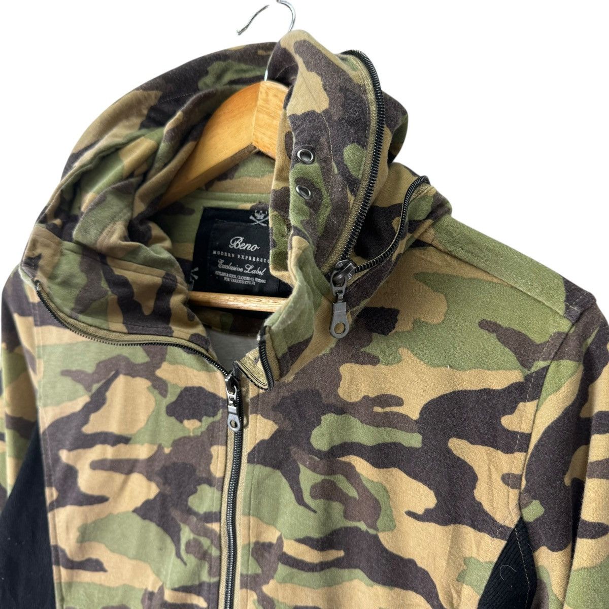 If Six Was Nine 🌟BENO MODERN BOXER HOODIE CAMO JACKET Size M / US 6-8 / IT 42-44 - 5 Thumbnail