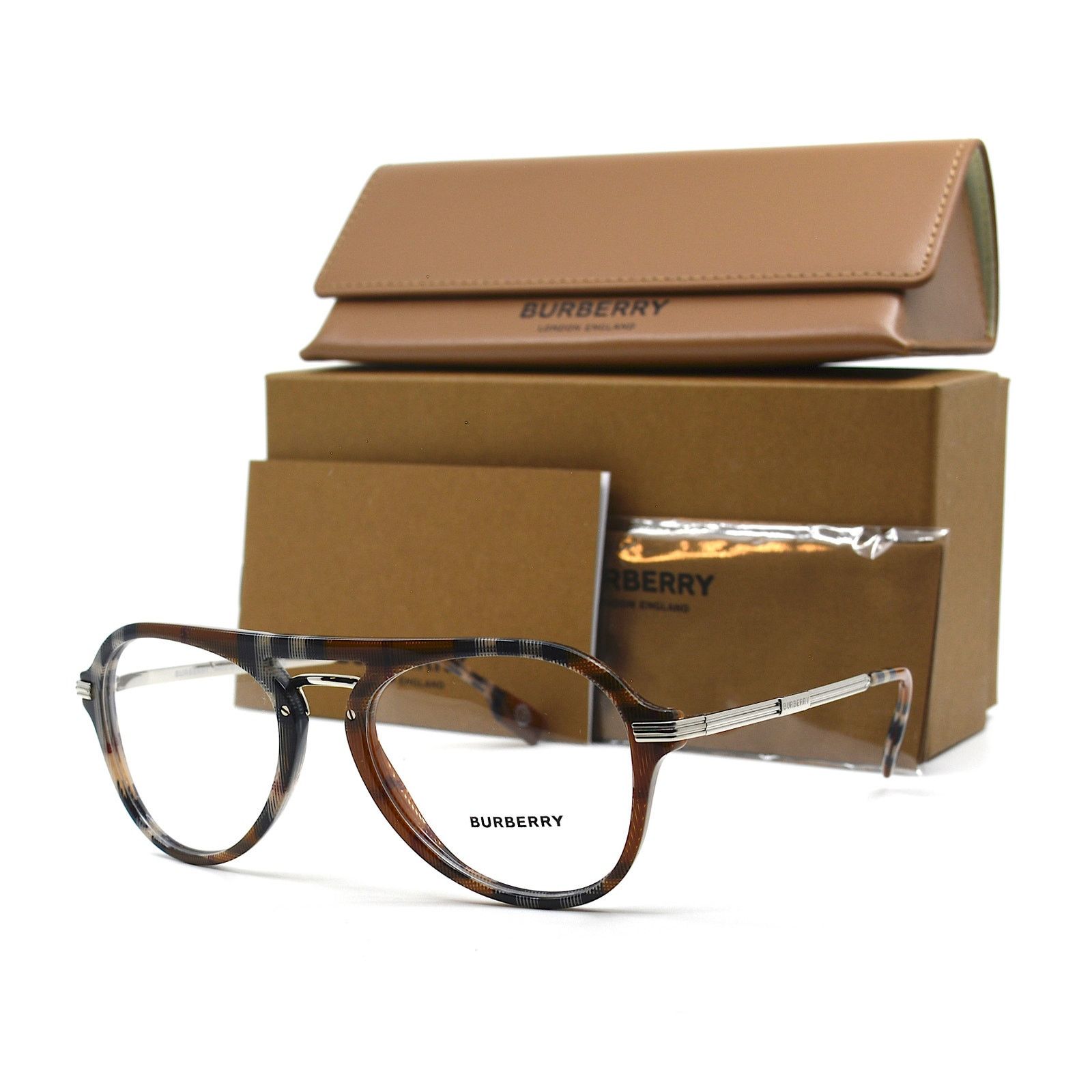 Burberry NEW BURBERRY BAILEY BE2377 CHECK BROWN MEN EYEGLASSES FRAME Size ONE SIZE - 5 Thumbnail