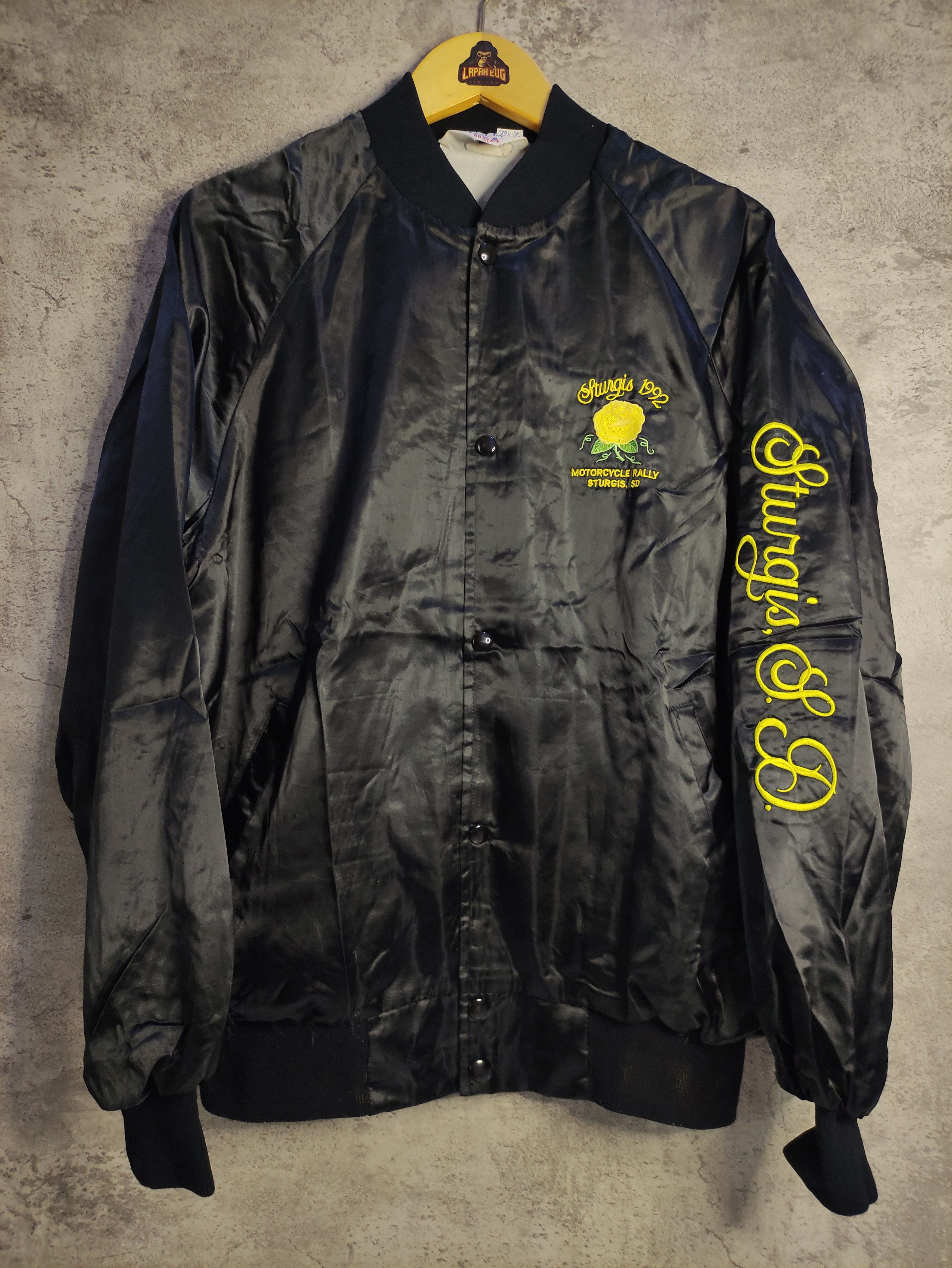 Vintage Vintage bombers - Sturgis 1992 motorcycle rally Size US XL / EU 56 / 4 - 2 Thumbnail