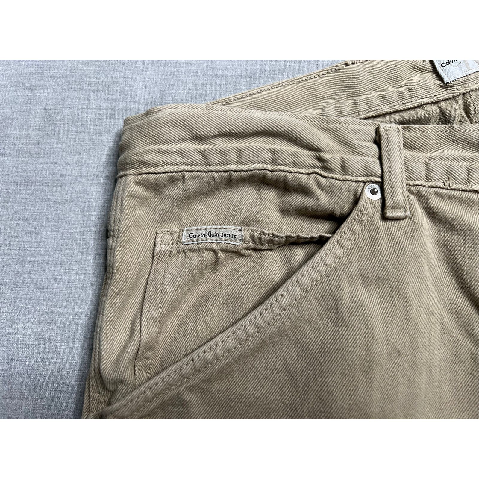 Calvin Klein Vintage Calvin Klein Jeans Baggy Khaki Carpenter Pants 33 Size US 33 - 7 Thumbnail