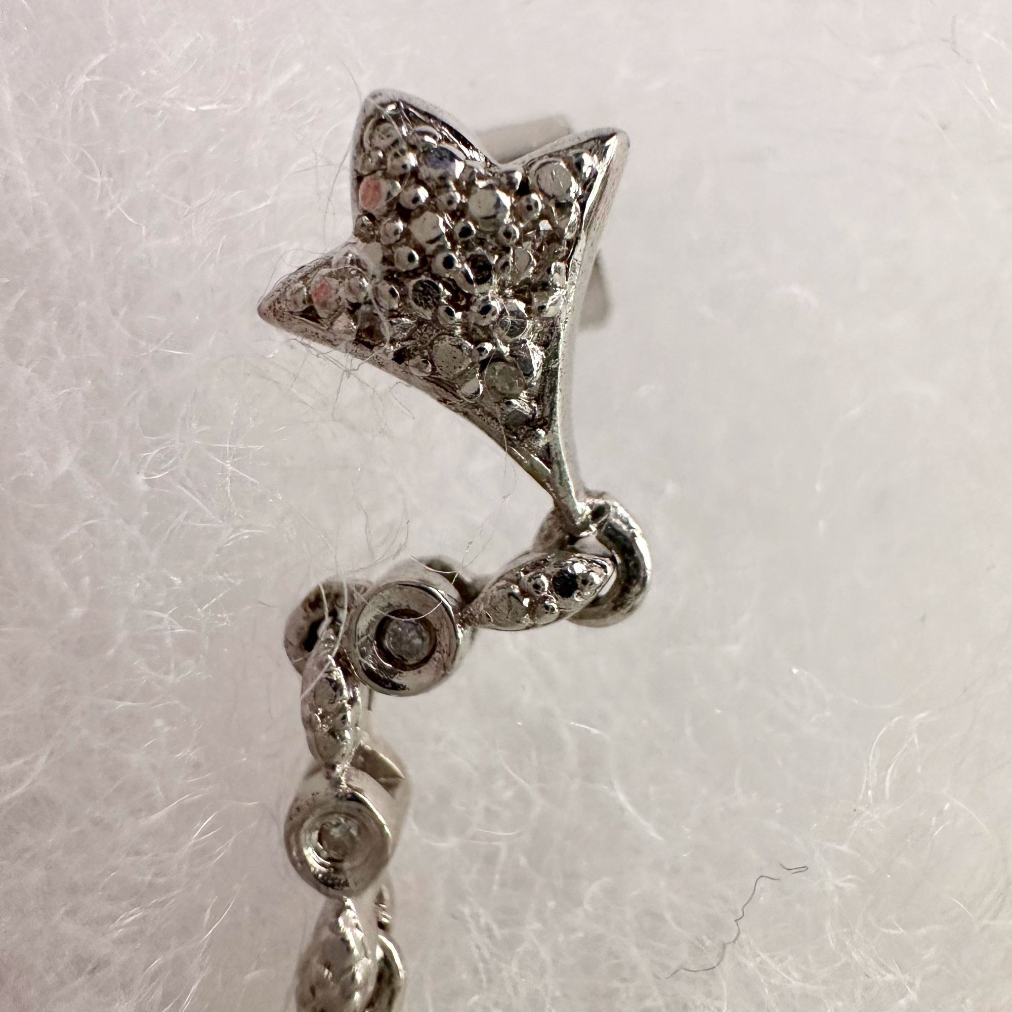 Other Black Diamond Cluster Leaf Dangle Earrings Size ONE SIZE - 6 Thumbnail