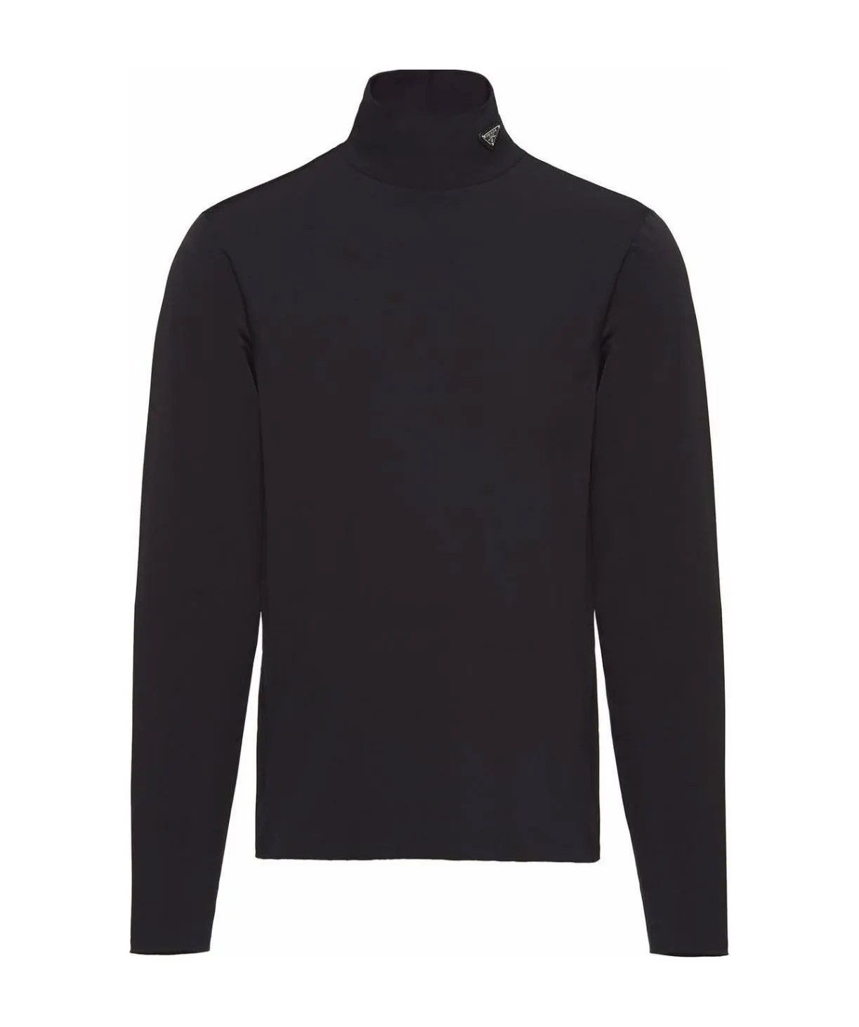 Prada Prada black technical nylon logo turtleneck jersey L Size US L / EU 52-54 / 3 - 1 Thumbnail