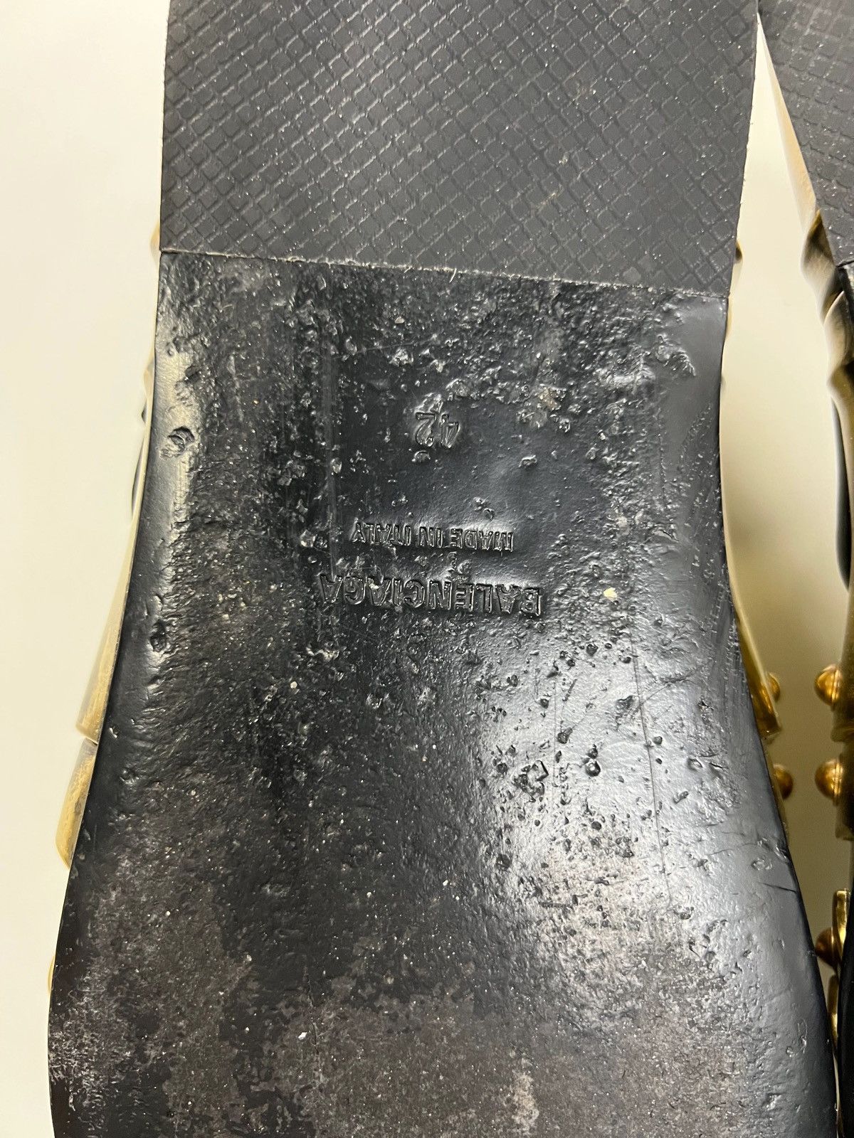 Balenciaga BALENCIAGA 1OF10 AW21 CHEVALIER ARMOR DERBIES IN GOLD SZ:42 Size US 8.5 / EU 41-42 - 8 Thumbnail