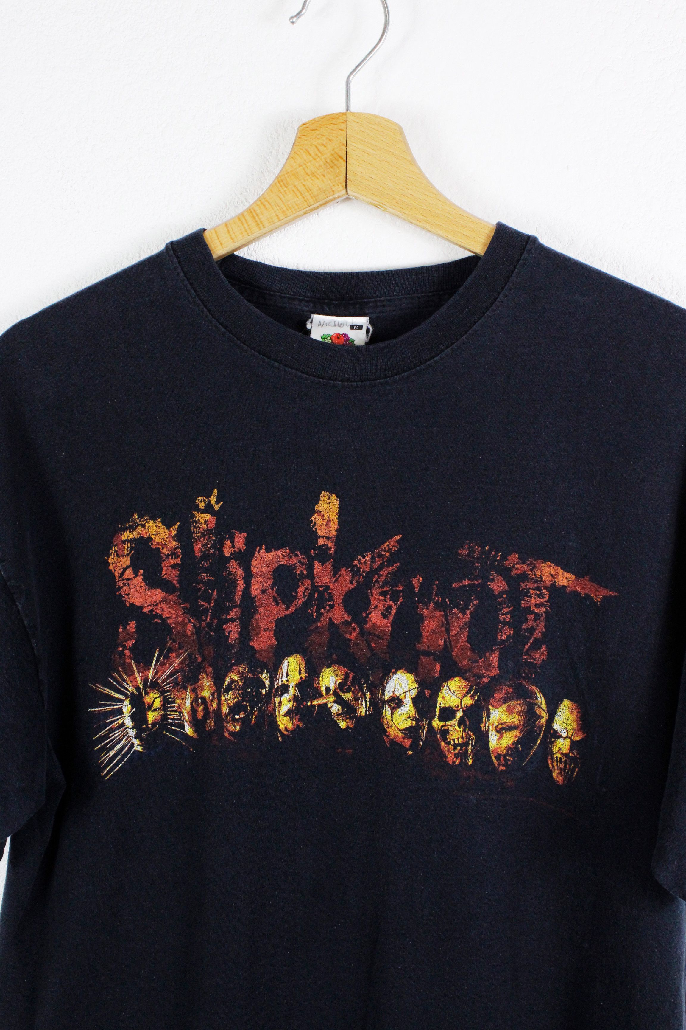 Band Tees × Slipknot × Vintage Vintage Slipknot Band Merch Graphic Tee T-shirt Y2K Size US M / EU 48-50 / 2 - 2 Thumbnail