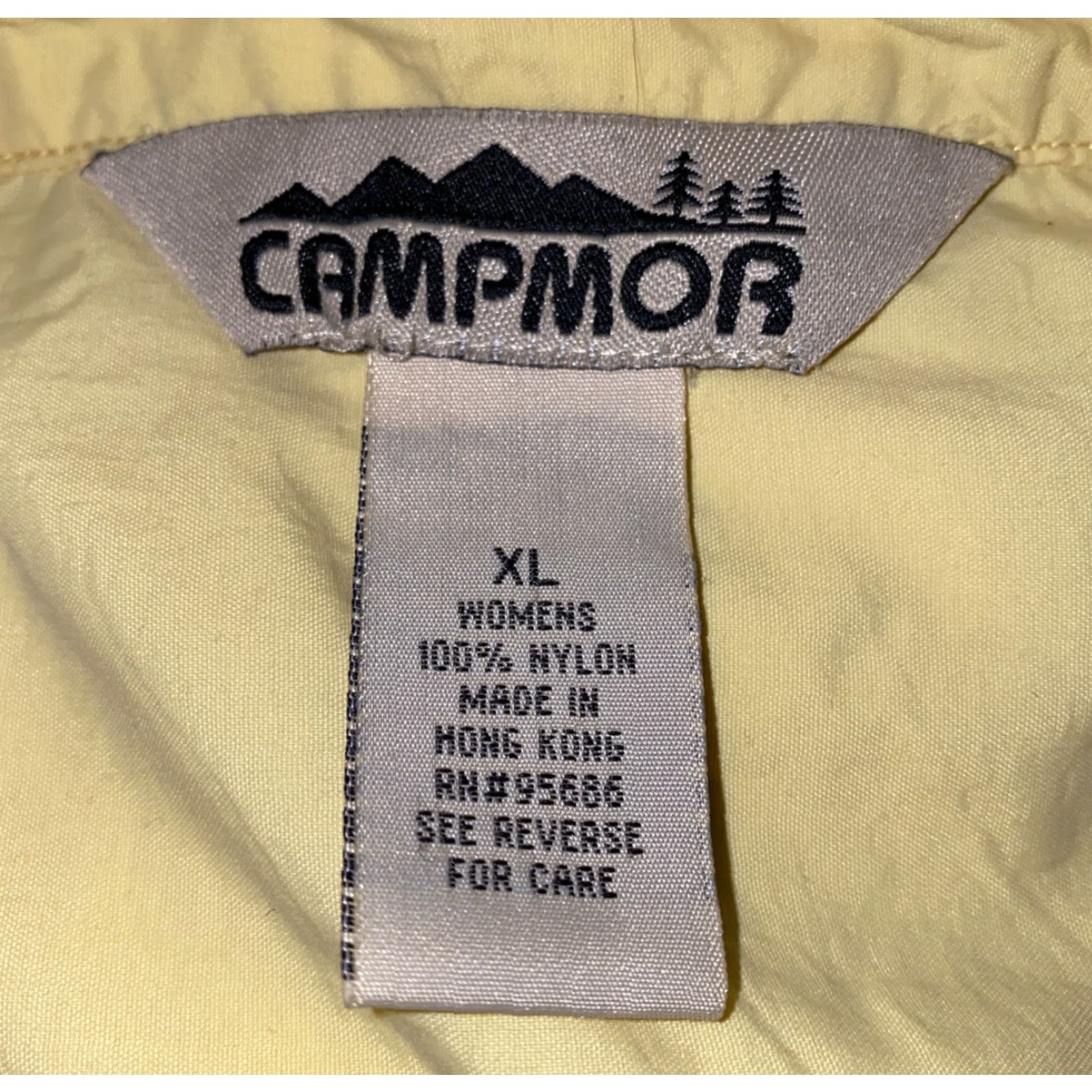 Vintage Campmor Womens Button Up Shirt XL Long Sleeve Yellow Nylon Regular Casual Campmor Women Button-Up Shirt Size XL / US 12-14 / IT 48-50 - 5 Thumbnail