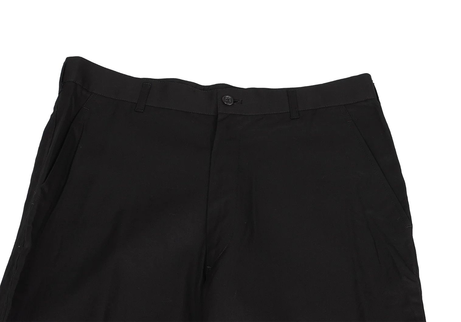 Comme des Garcons Homme Plus Cotton Pants with Ring Belt in Black Size L Size US 38 / EU 54 - 2 Thumbnail