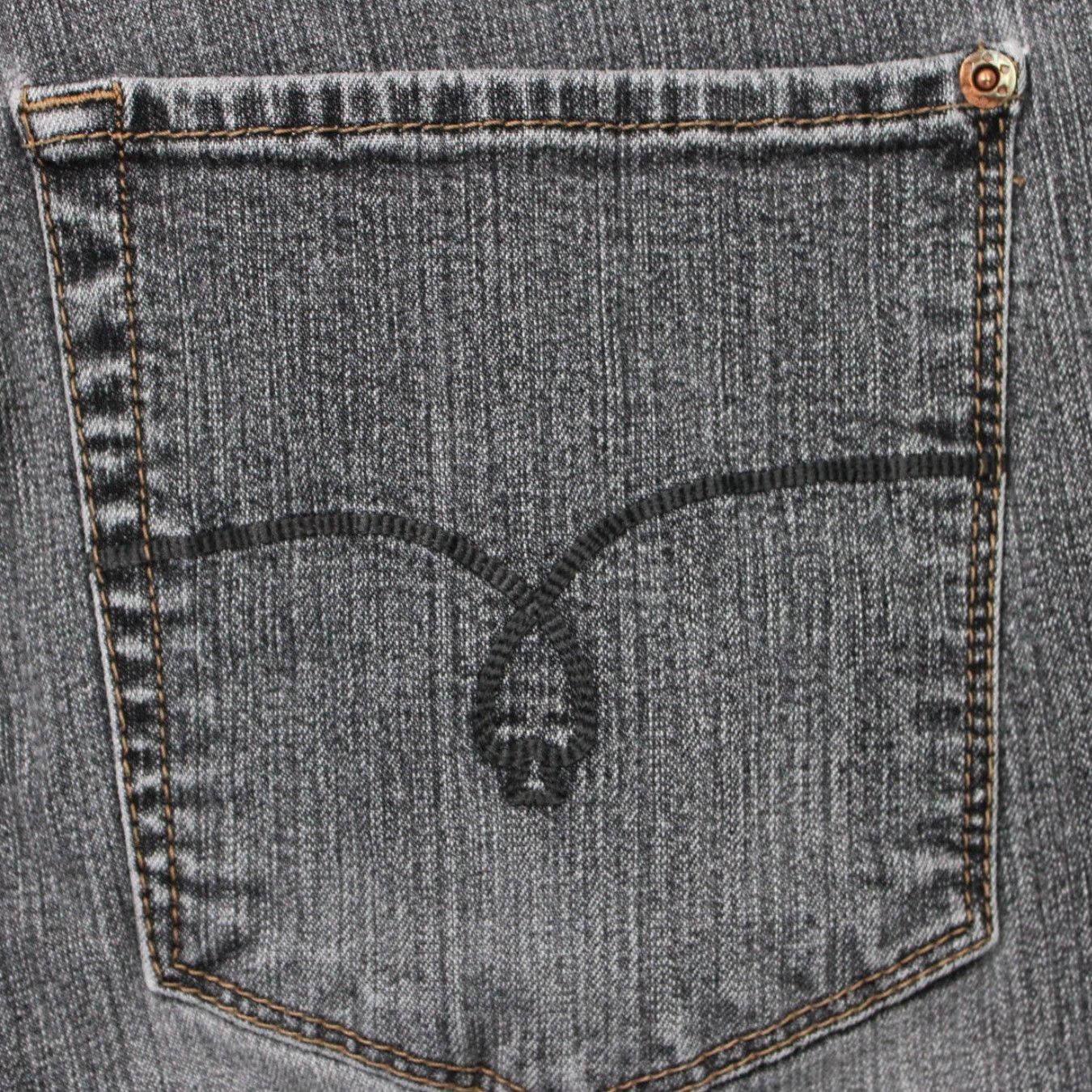 Vintage Jack of Spades Jeans Mens 40x28 Faded Black High Roller 5-Pocket Stretch Denim Jeans Size US 40 / EU 56 - 7 Thumbnail