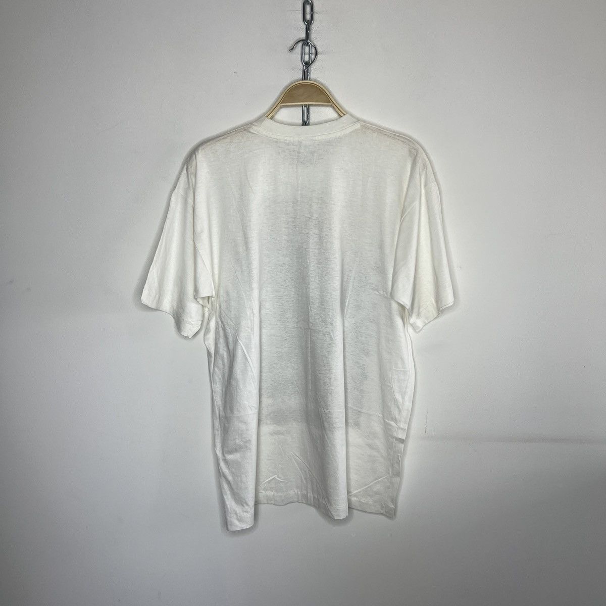 Band Tees × Metallica × Vintage Vintage 90s Single Stitch White Tshirt Metallica Full Print Size US L / EU 52-54 / 3 - 10 Thumbnail