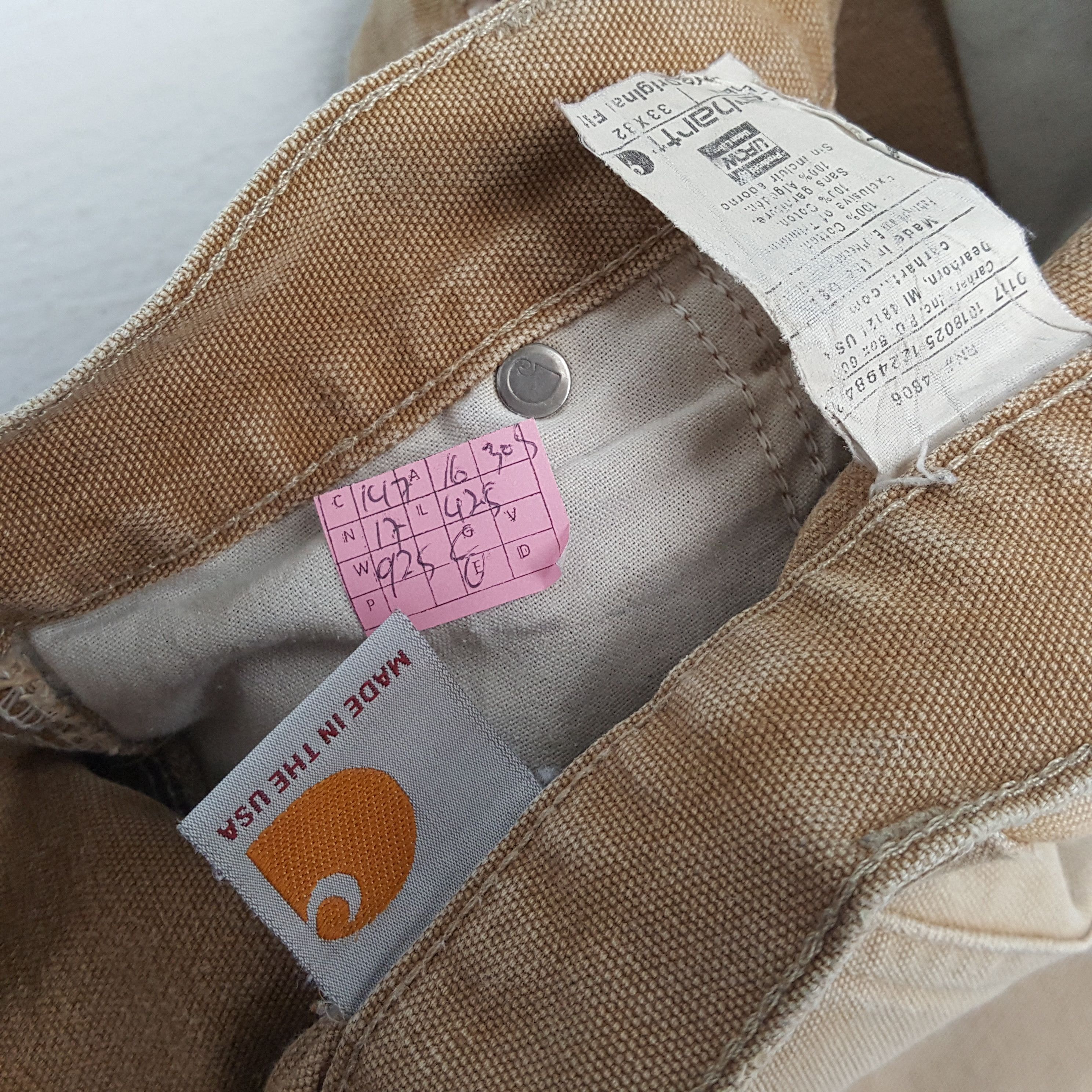 Carhartt × Vintage CARHARTT Workwear Style Carpenter Pants Distressed Size US 32 / EU 48 - 13 Thumbnail