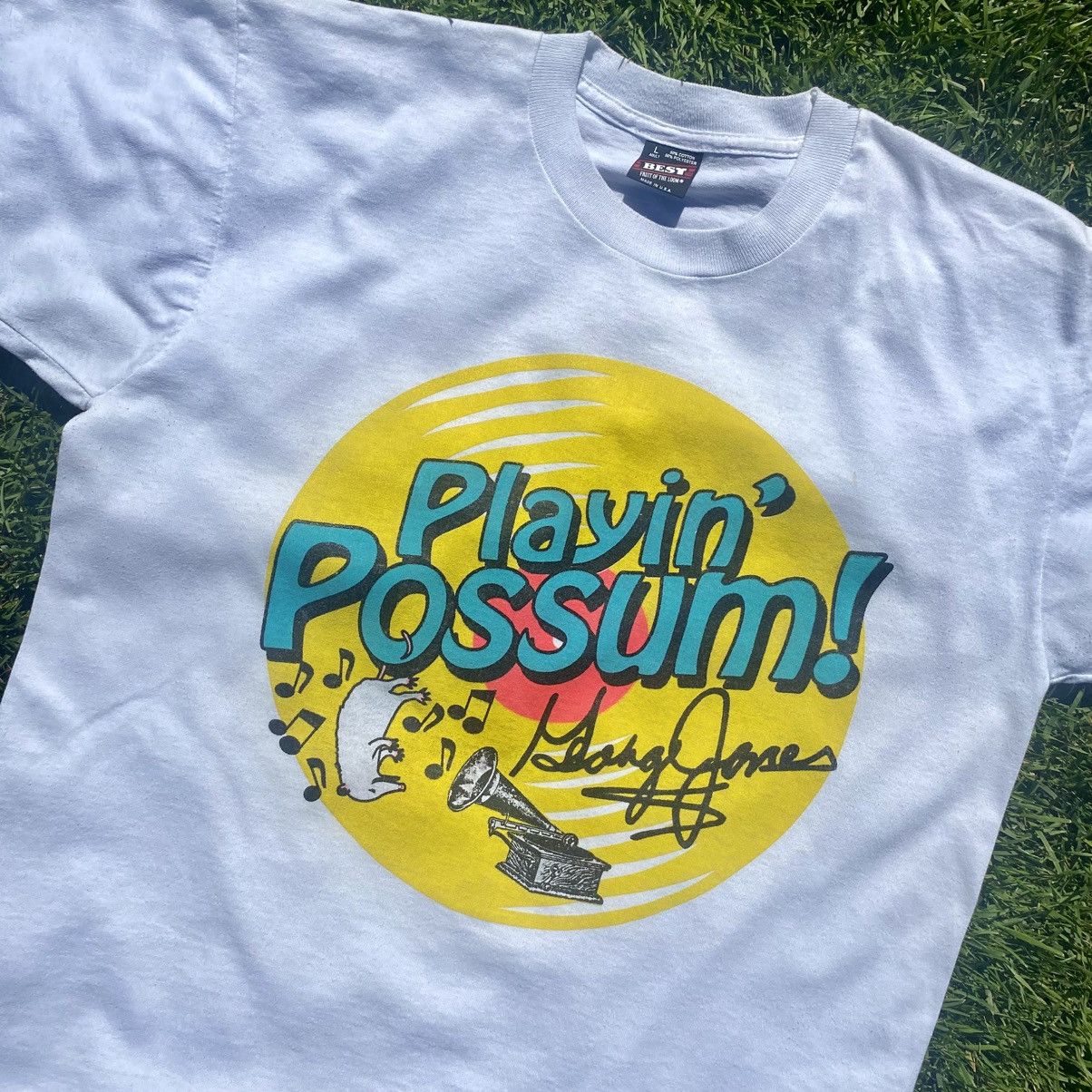 Vintage Vintage 1993 George Jones “Playin’ Possum” Tour Tee Size US L / EU 52-54 / 3 - 2 Thumbnail