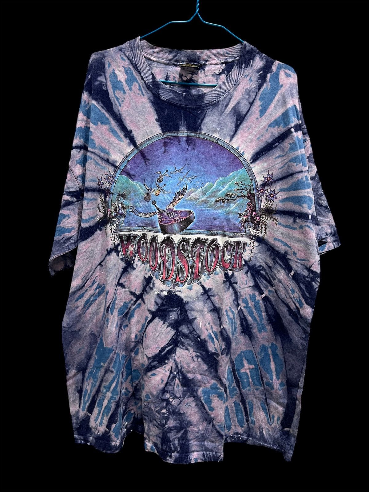 Band Tees Vintage 90s Woodstock 2XL blues folk rock jazz psychedelic Size US XL / EU 56 / 4 - 2 Thumbnail