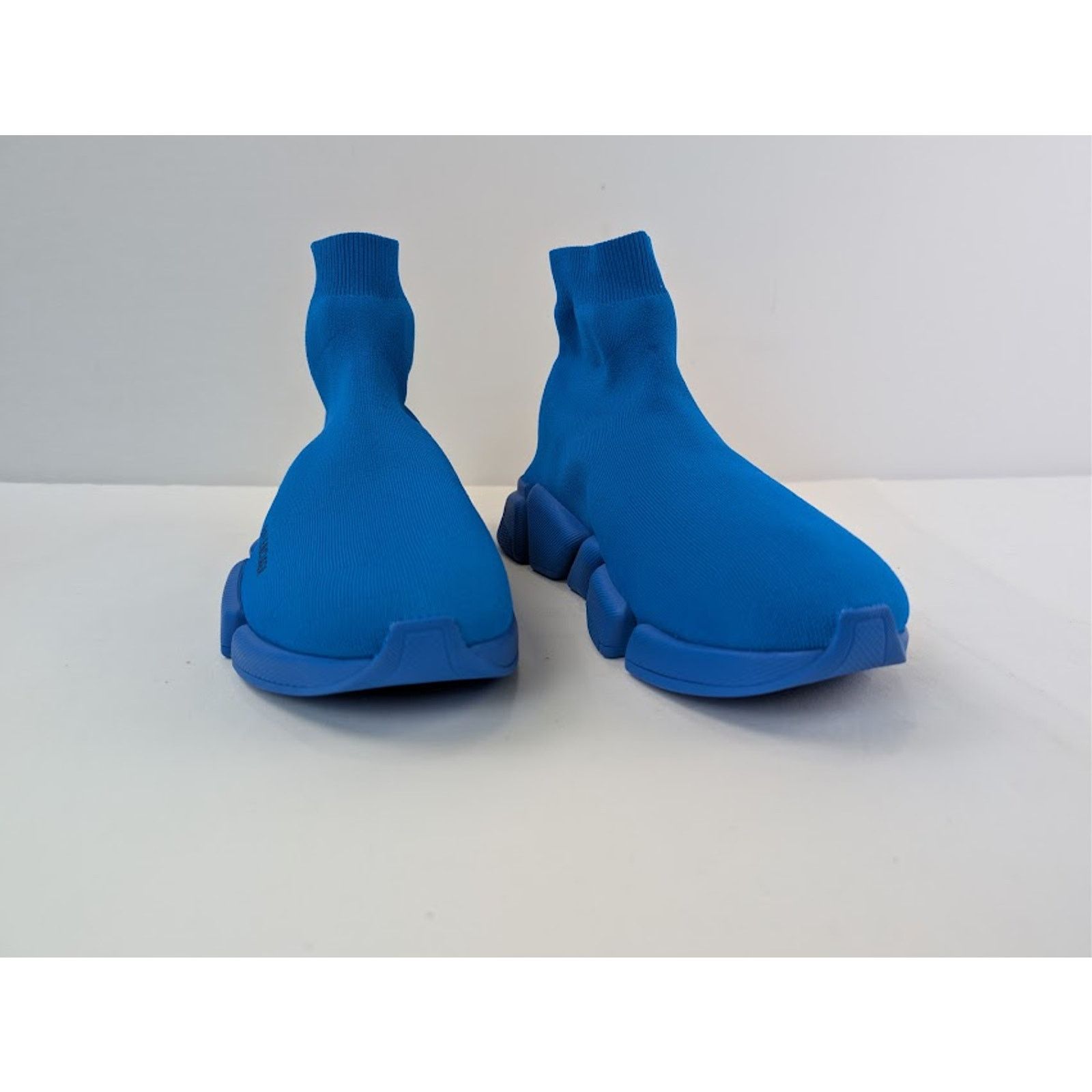 Balenciaga o1rshd1 Speed 2.0 Recycled Knit Sneakers in Dark Blue Size US 12 / EU 45 - 6 Thumbnail