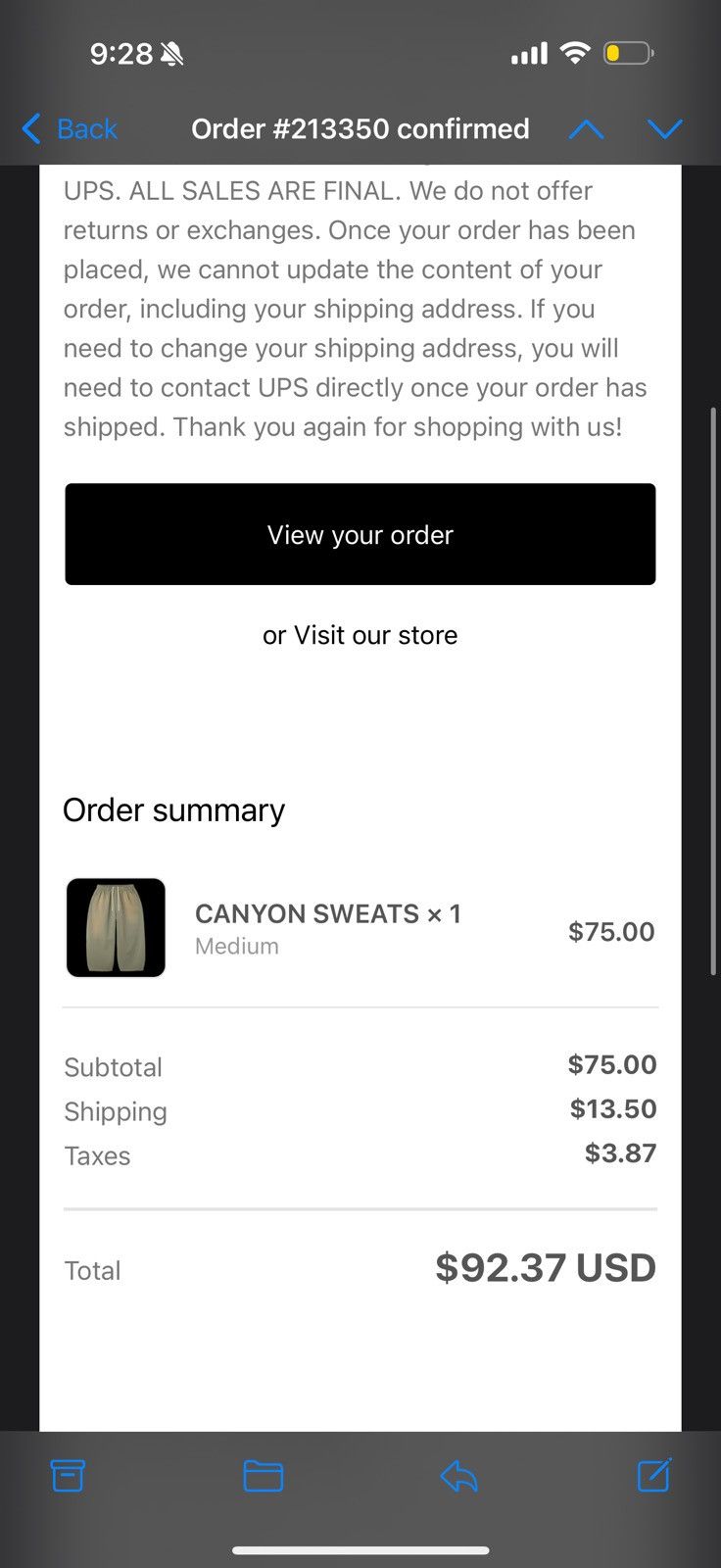 The GV Gallery Canyon sweats Size US 33 - 2 Thumbnail