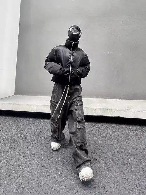 Japanese Brand × Jean High Street Style Dark Work Loose Micro Flare Jeans Size US 33 - 1 Thumbnail
