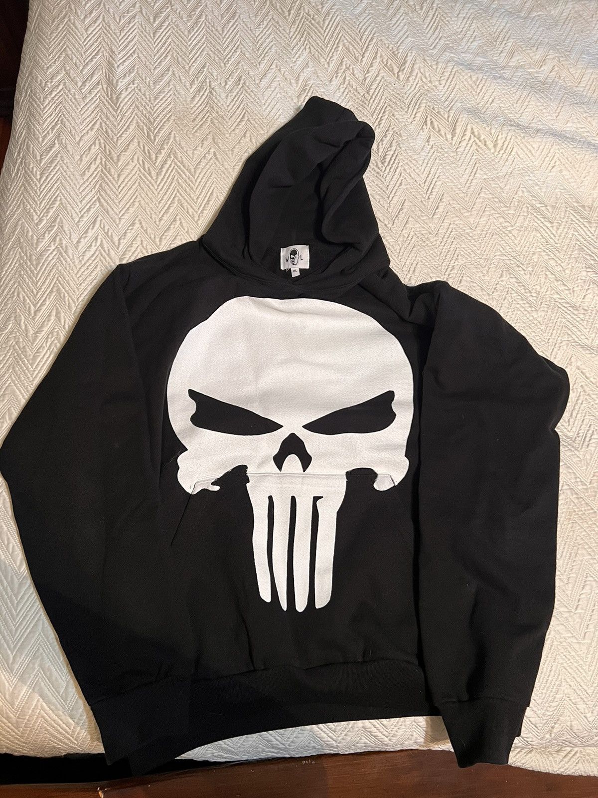 image of Warren Lotas X Punisher Hoodie in Black, Men's (Size XL)