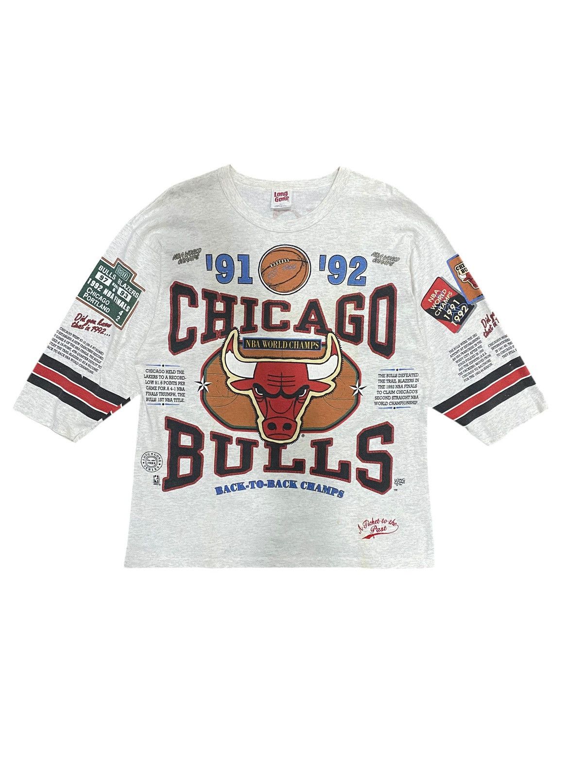 Vintage 🔥True Vintage 1993 NBA Chicago Bulls Back to Back Champs Size US L / EU 52-54 / 3 - 1 Thumbnail