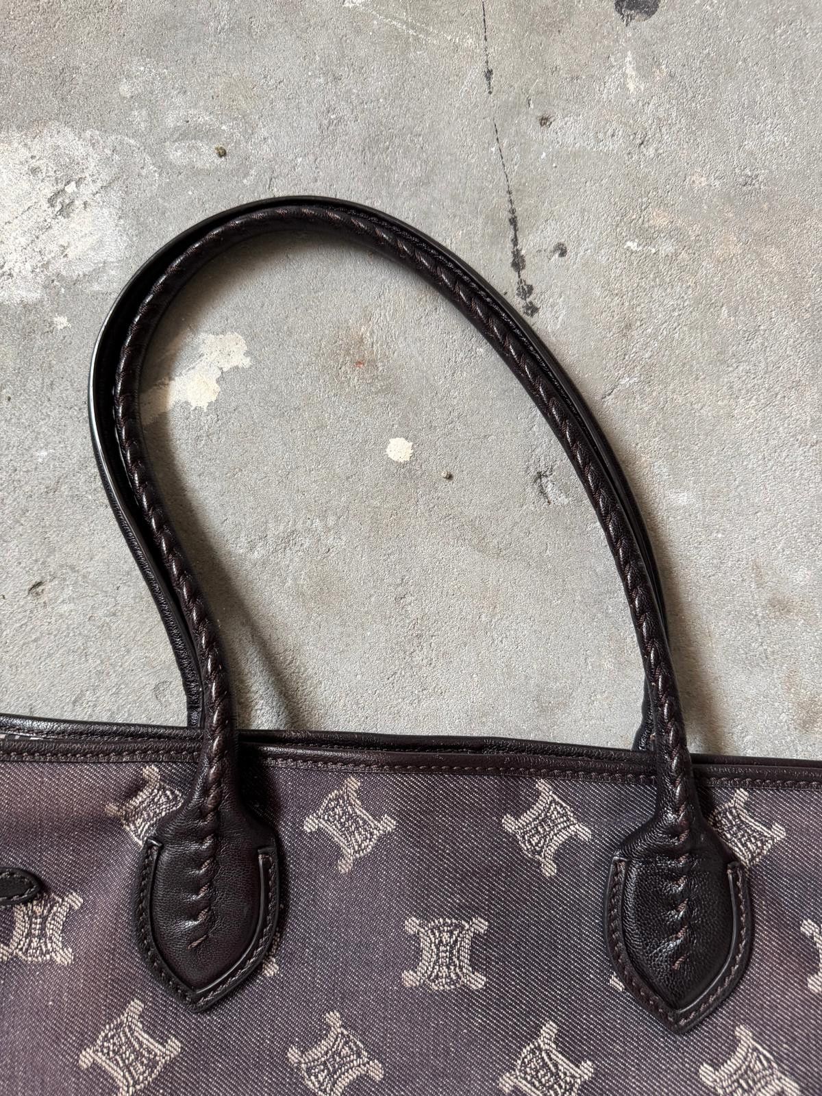 Celine Celine Macadam Denim Shoulder Bag Black Size ONE SIZE - 4 Thumbnail