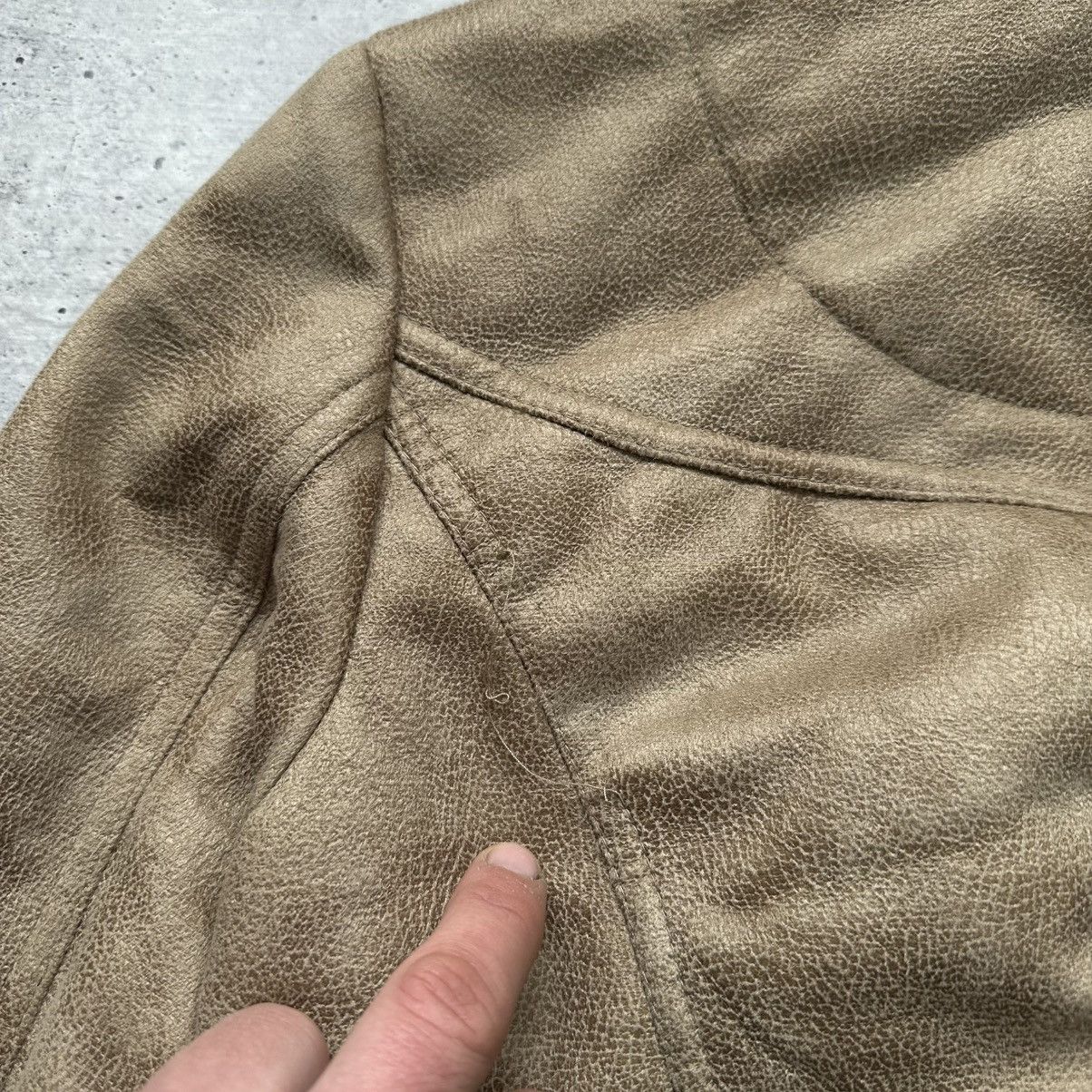 Abercrombie & Fitch Vintage Chicoree Suede/Faux Fur Cropped Jacket Hype Y2K Size S / US 4 / IT 40 - 13 Thumbnail