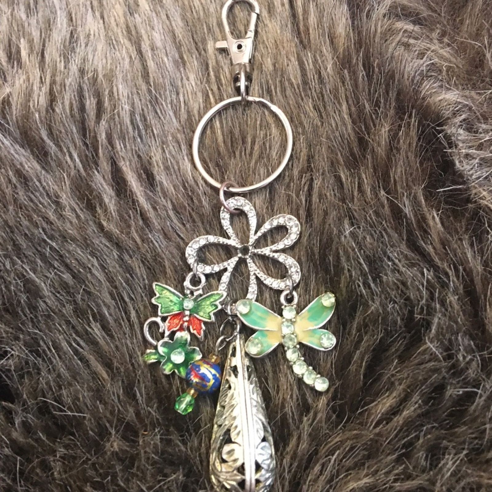 Vintage Vintage repurpose salvaged estate gem keychain Size ONE SIZE - 3 Thumbnail