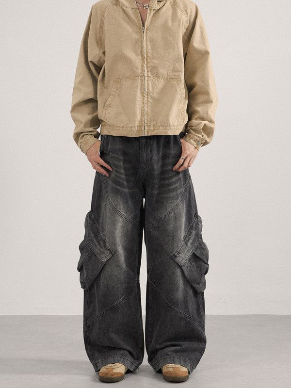 Japanese Brand American Cleanfit patchwork workwear retro jeans Size US 32 / EU 48 - 1 Thumbnail