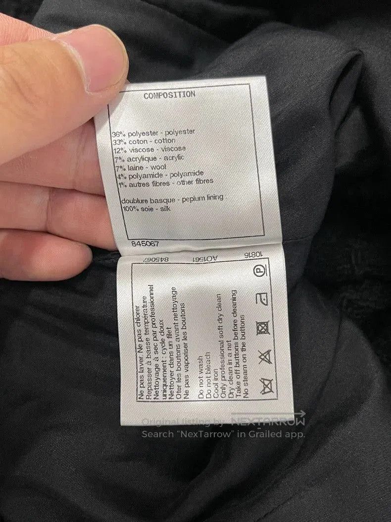 Chanel Chanel Black Side Crystal Button Skirt. Size US 38 / EU 54 - 6 Thumbnail