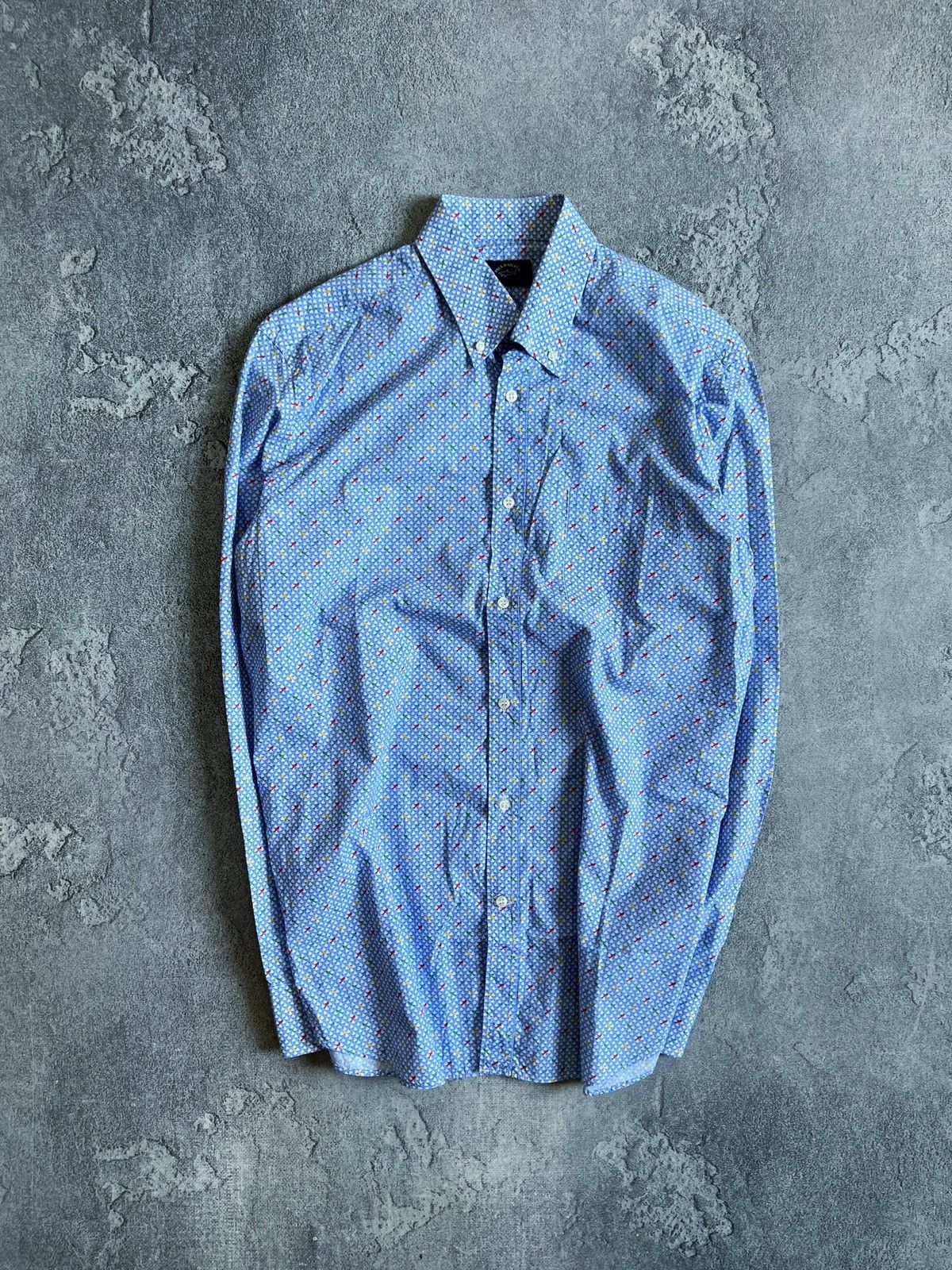 Paul & Shark Men’s Paul & Shark Yachting Long Sleeve Button Shirt Sz 41 Size US L / EU 52-54 / 3 - 2 Thumbnail