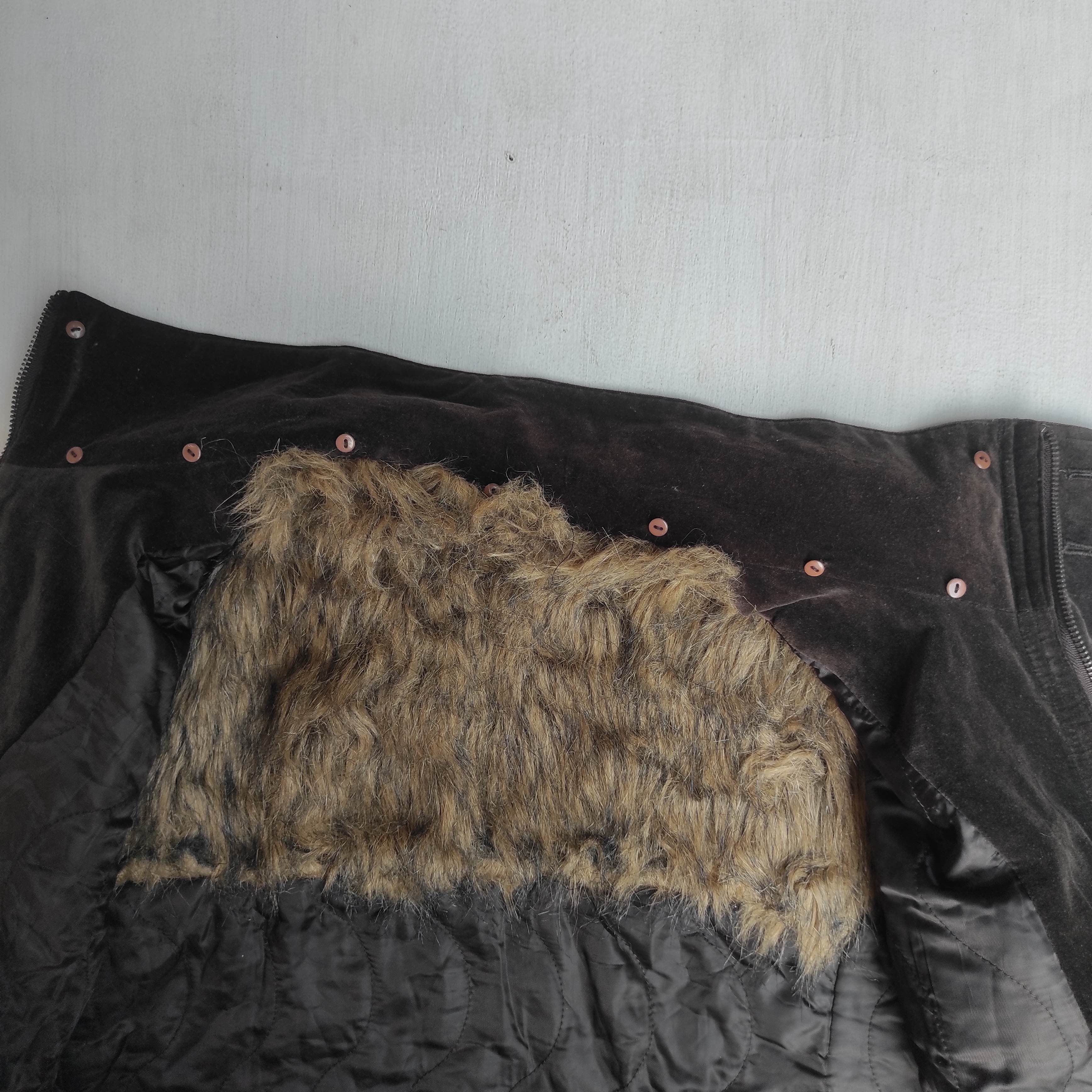 14th Addiction Bernings Sho Faux Fur Shearling Bondage Velvet Jacket Size US M / EU 48-50 / 2 - 16 Thumbnail