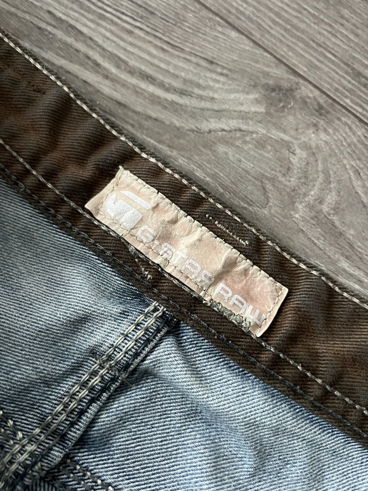 G-Star G Star Vintage Y2k Opium Distressed Denim Embroidered Jeans Size US 33 - 10 Thumbnail