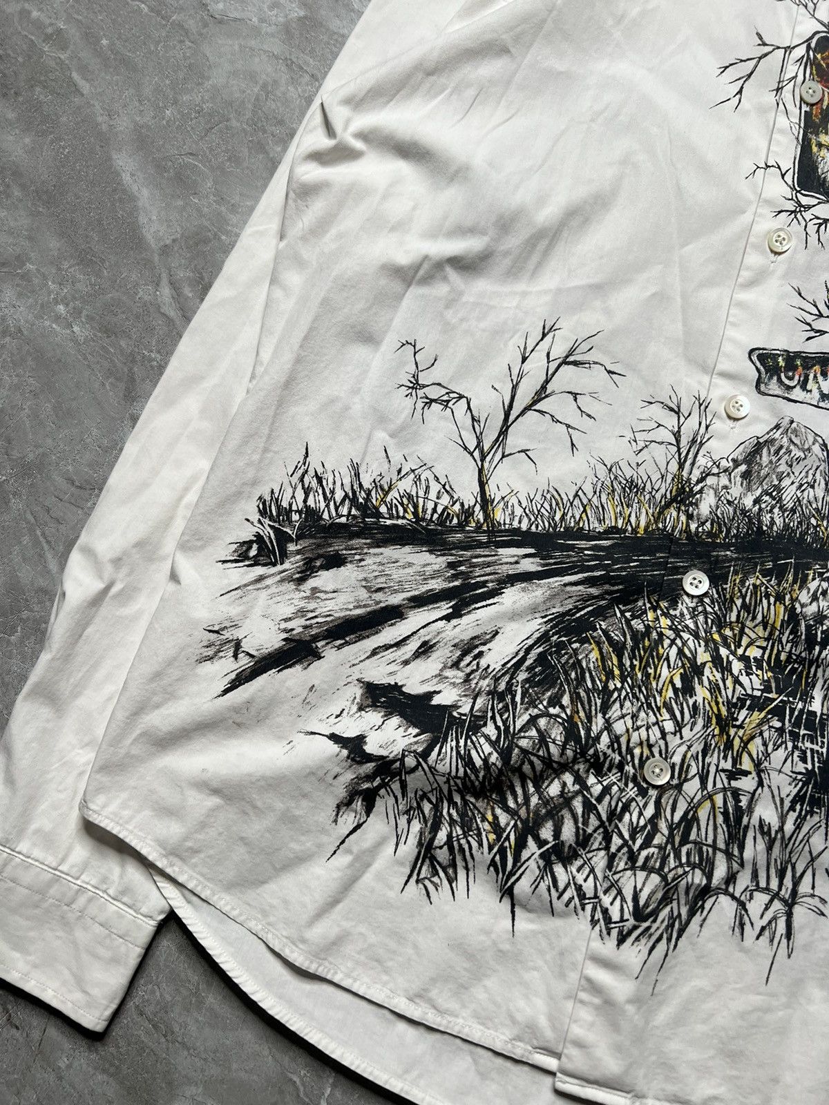 McQ Alexander McQueen MCQ by Alexander Mcqueen Printed Buttondown Shirt Size US S / EU 44-46 / 1 - 5 Thumbnail