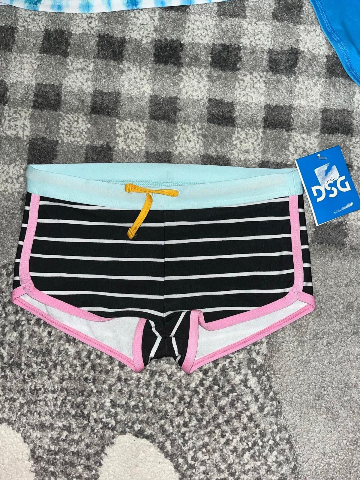 Other DSG Girls XS Swim Shorts Striped Athletic Style NWT Size ONE SIZE - 1 Thumbnail