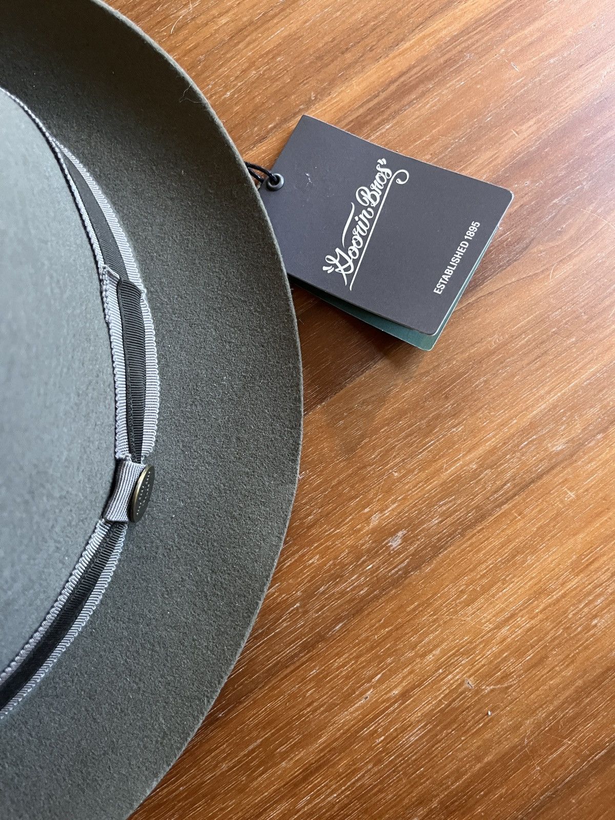 Goorin Bros. Wool Felt Goorin Bros Brothers Fedora Hat Green XXL 7 7/8 Size ONE SIZE - 15 Thumbnail