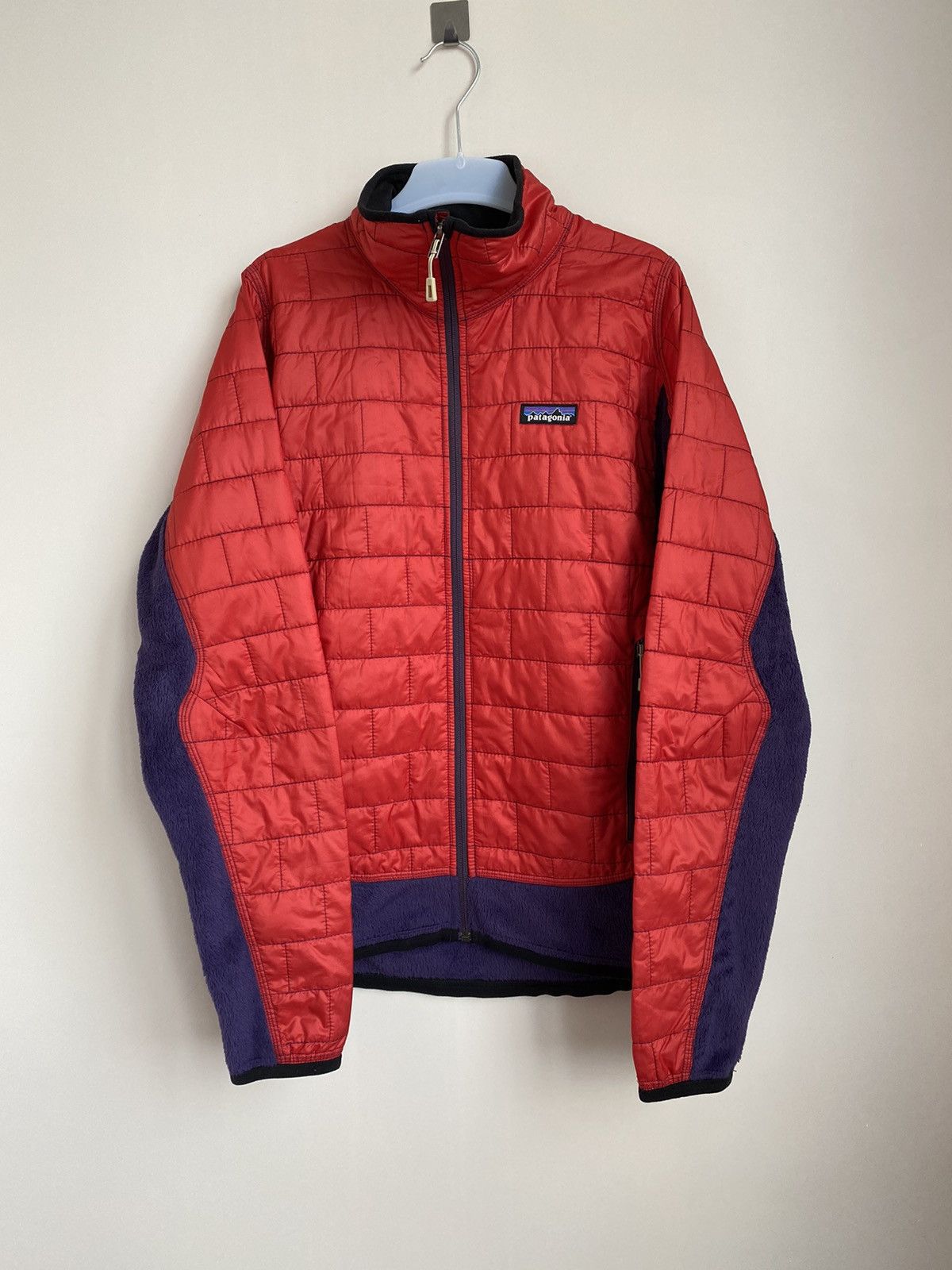 image of Outdoor Life x Patagonia Men's Nano Puff / R2 Hybrid Jacket in Red (Size Small)