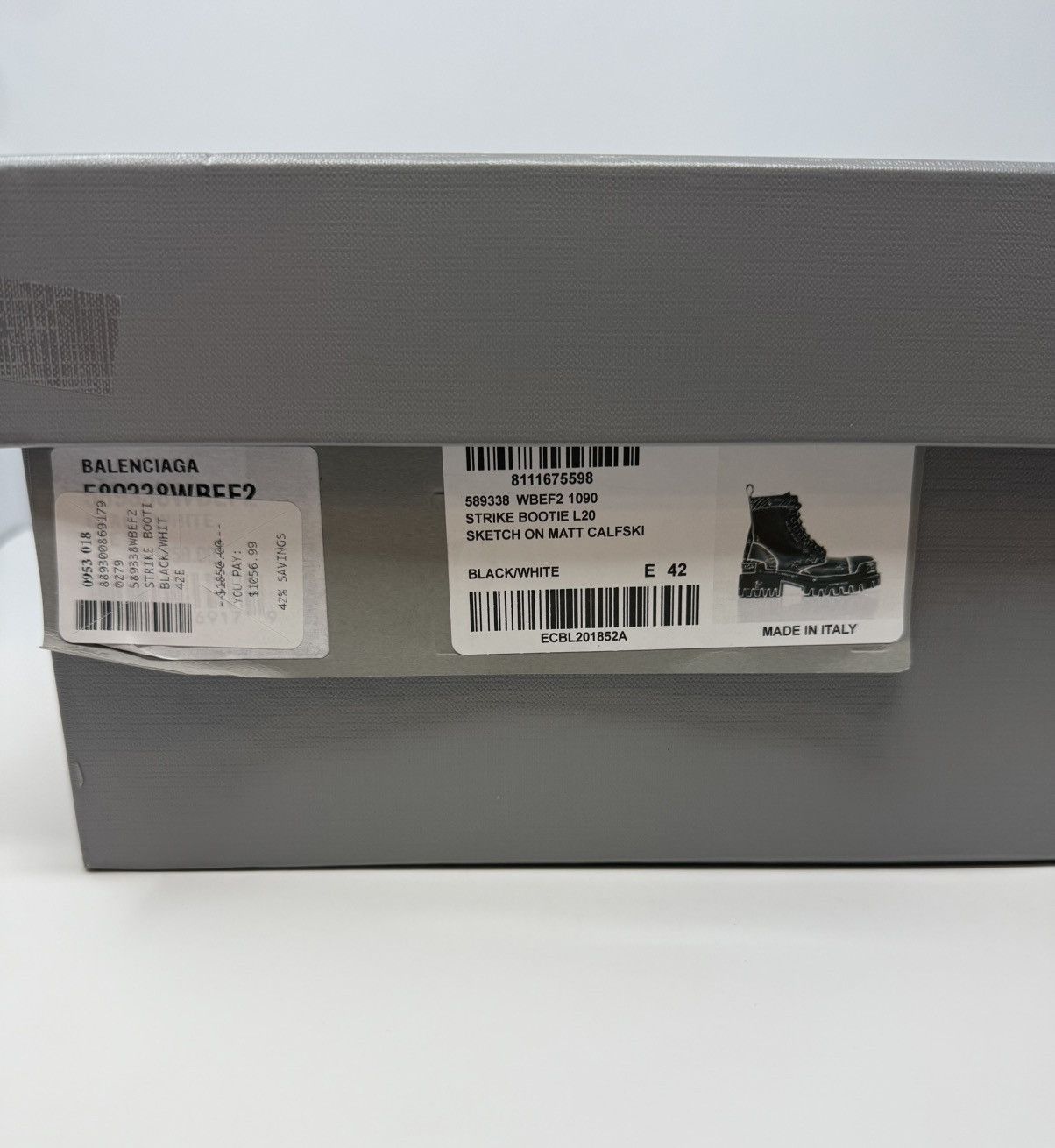 Balenciaga Balenciaga Strike Lace Up Graffiti Boots Size US 9 / EU 42 - 9 Thumbnail