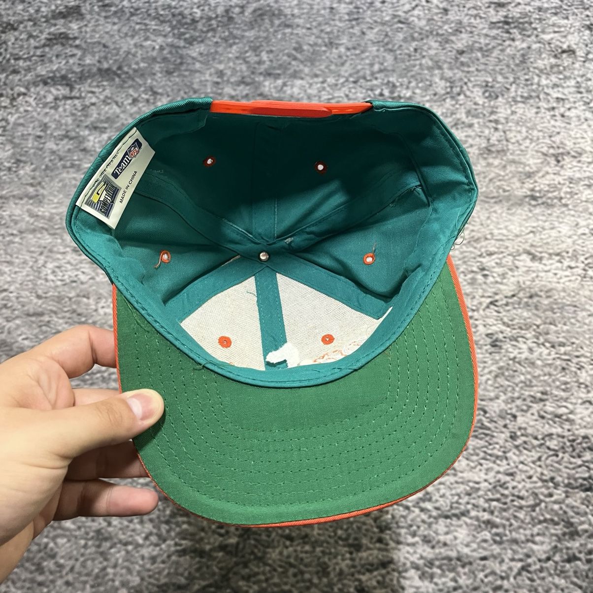NFL Vintage 90s Miami Dolphins Embroidered NFL Snapback Hat Size ONE SIZE - 5 Thumbnail