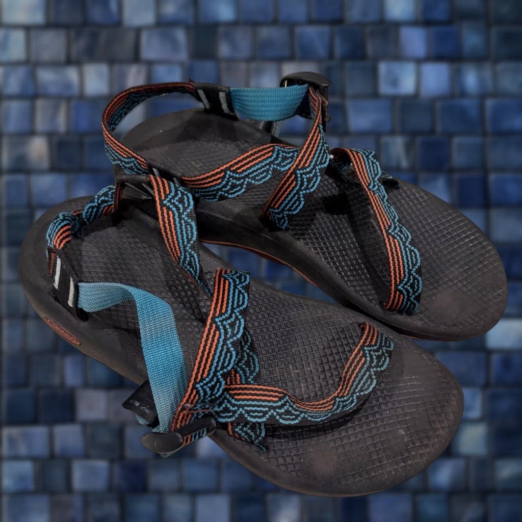 Chaco VINTAGE Chaco Z/Cloud Womens Hiking Sandals J107102 Teal Size 10 US Blue Blip Size US 8 / IT 38 - 1 Thumbnail