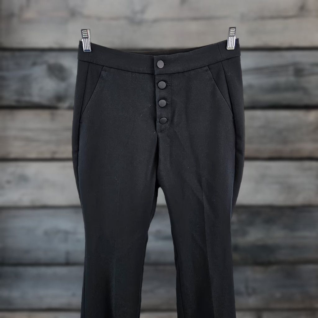 Banana Republic VINTAGE? No — Banana Republic Womens Cropped Pants Sz 2 Black Button Fly Mid Rise - Banana Republic - Pants - Women - Crop - Black - Size 2 Size 26" / US 2 / IT 38 - 1 Thumbnail