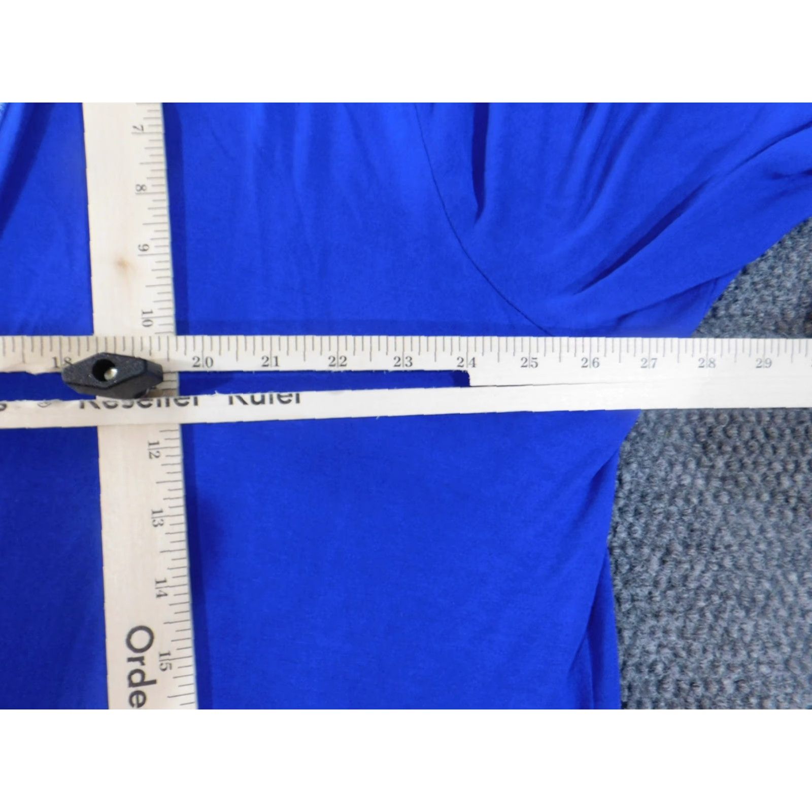 Soft Surroundings Soft Surroundings Blouse Kimono Shirt Women 3X Blue Long Sleeve Crew Neck Pullover Viscose Spandex Stretch Plus Size Casual Womens Back Blemish Size XXL / US 16-18 / IT 52-54 - 3 Thumbnail