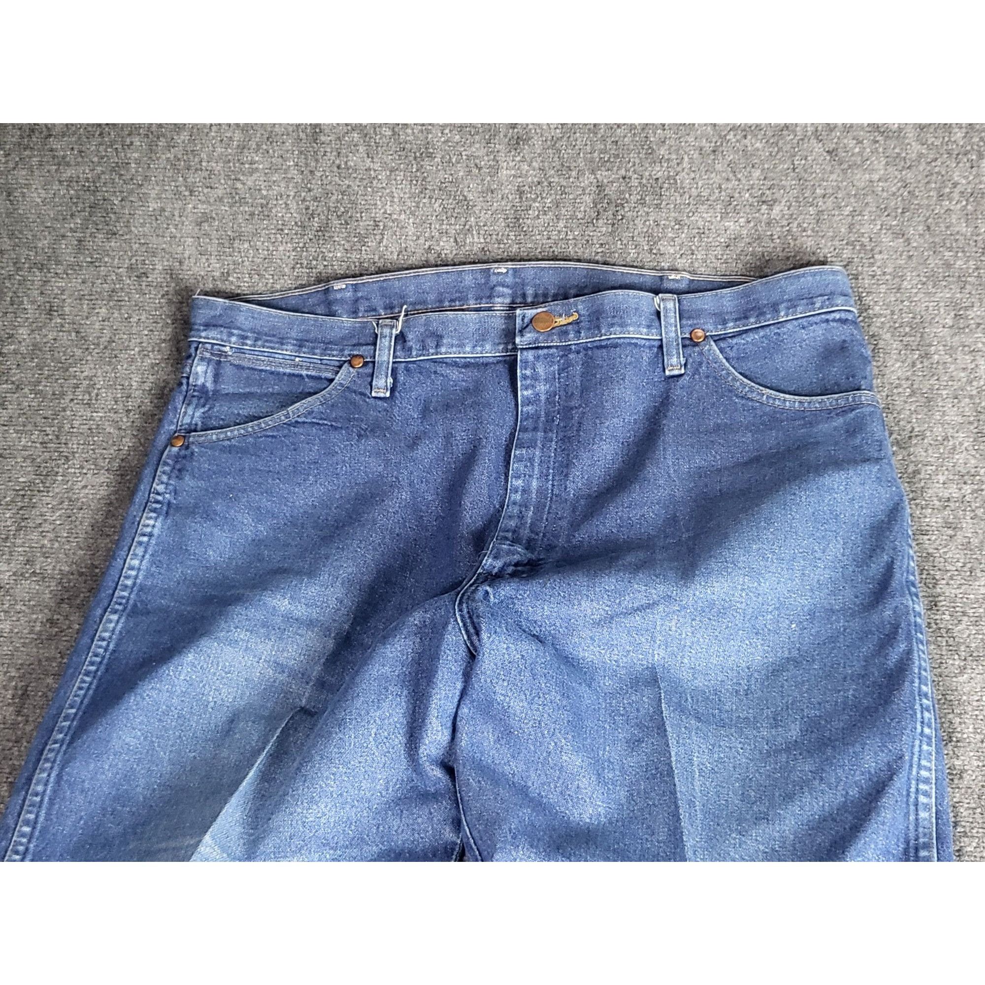 Wrangler Wrangler Jeans Men Sz 40X36 13MMZ Blue Denim Straight Leg Co Size US 40 / EU 56 - 2 Thumbnail