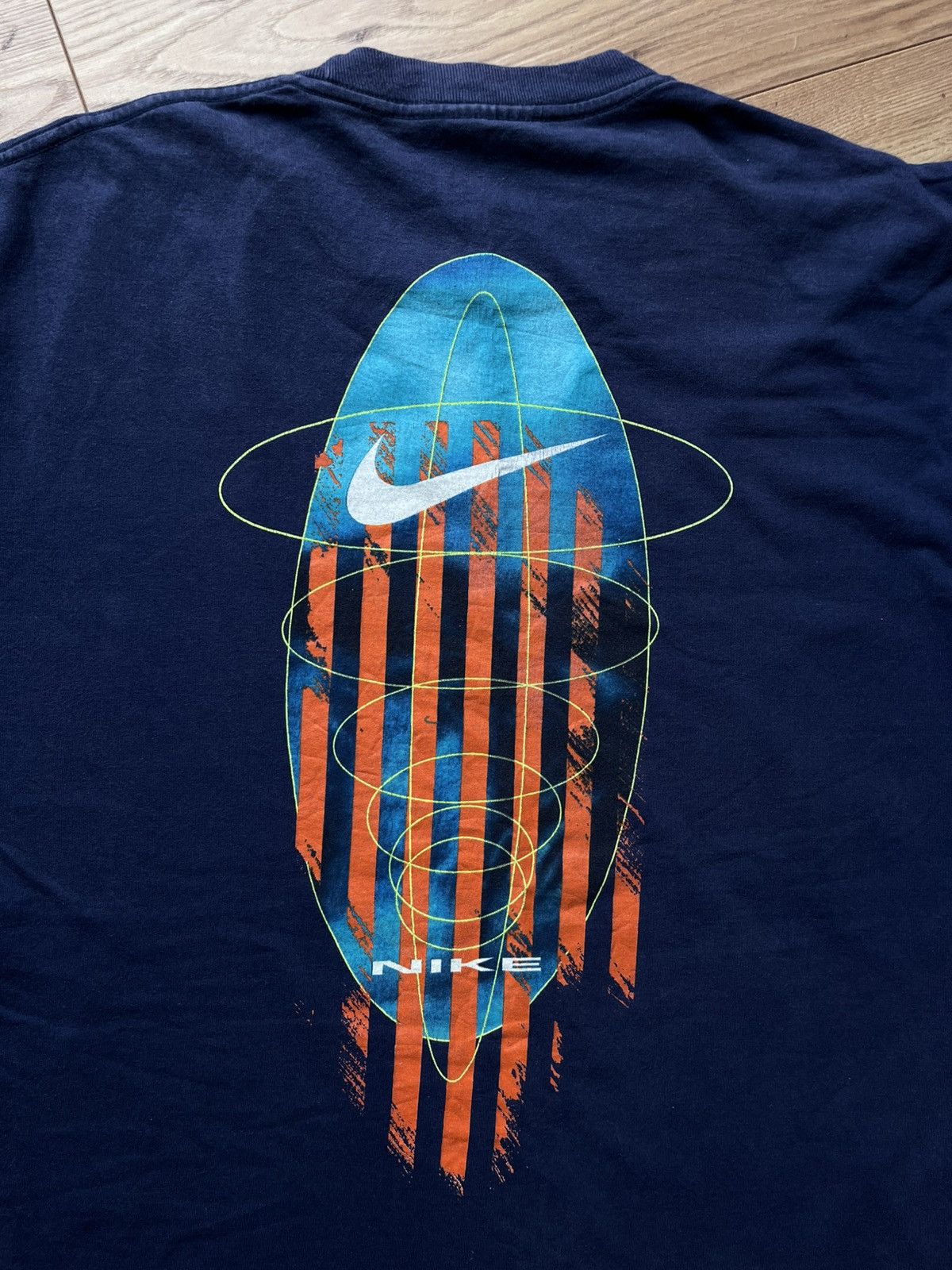 Nike 90’s NIKE RETRO BIG LOGO TEE SPELLOUT SWOOSH Y2K RARE Size US L / EU 52-54 / 3 - 6 Thumbnail