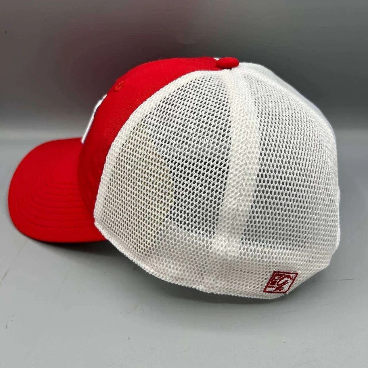 The Game Kansas Jayhawks NCAA Trucker Hat Men Red White Snap Back Size ONE SIZE - 4 Thumbnail