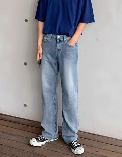Japanese Brand Sayaka x Yuka Washed straight trend loose casual jeans Size US 32 / EU 48 - 6 Thumbnail