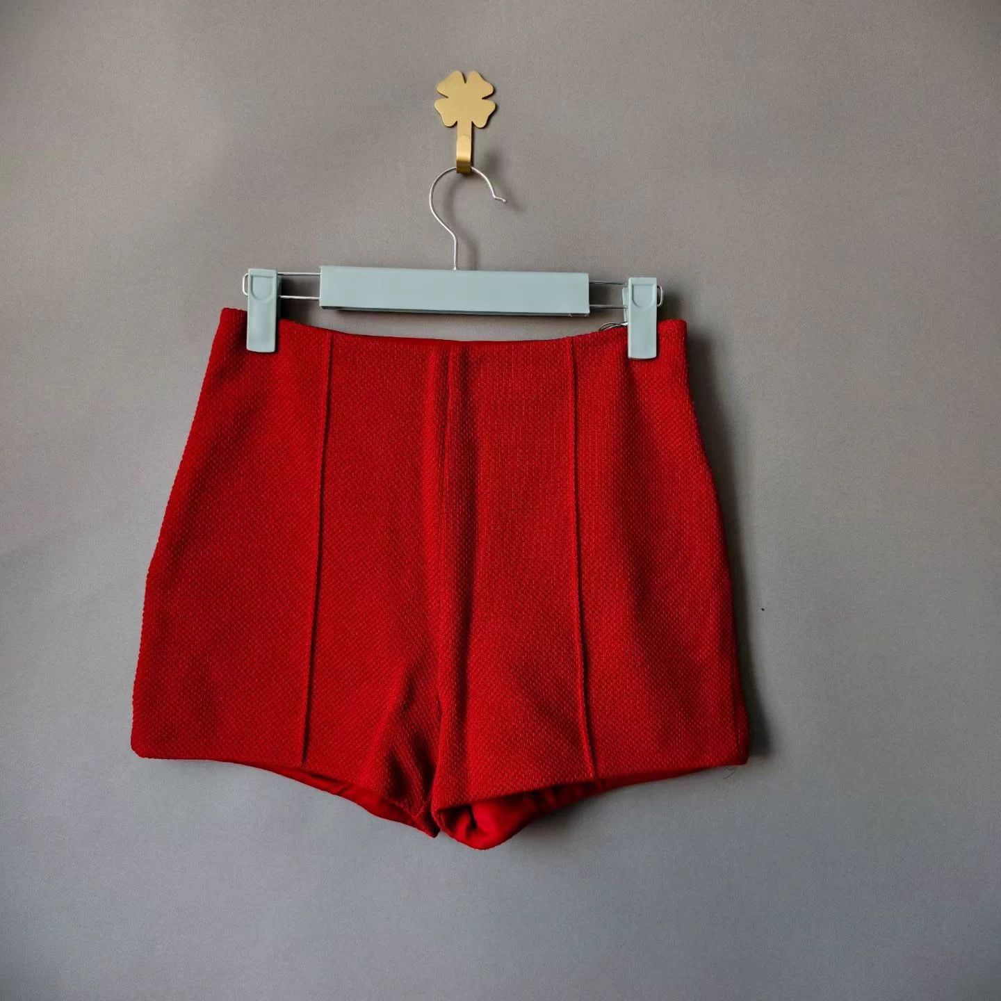 Hermes Hermes red cotton knit shorts 34 99 Size 25" / US 0 / IT 36 - 1 Thumbnail