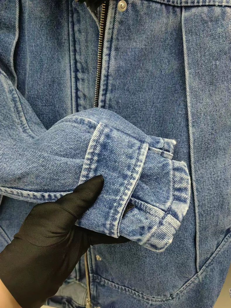 Versace Versace A cape-silhouette denim jacket Size US S / EU 44-46 / 1 - 3 Thumbnail