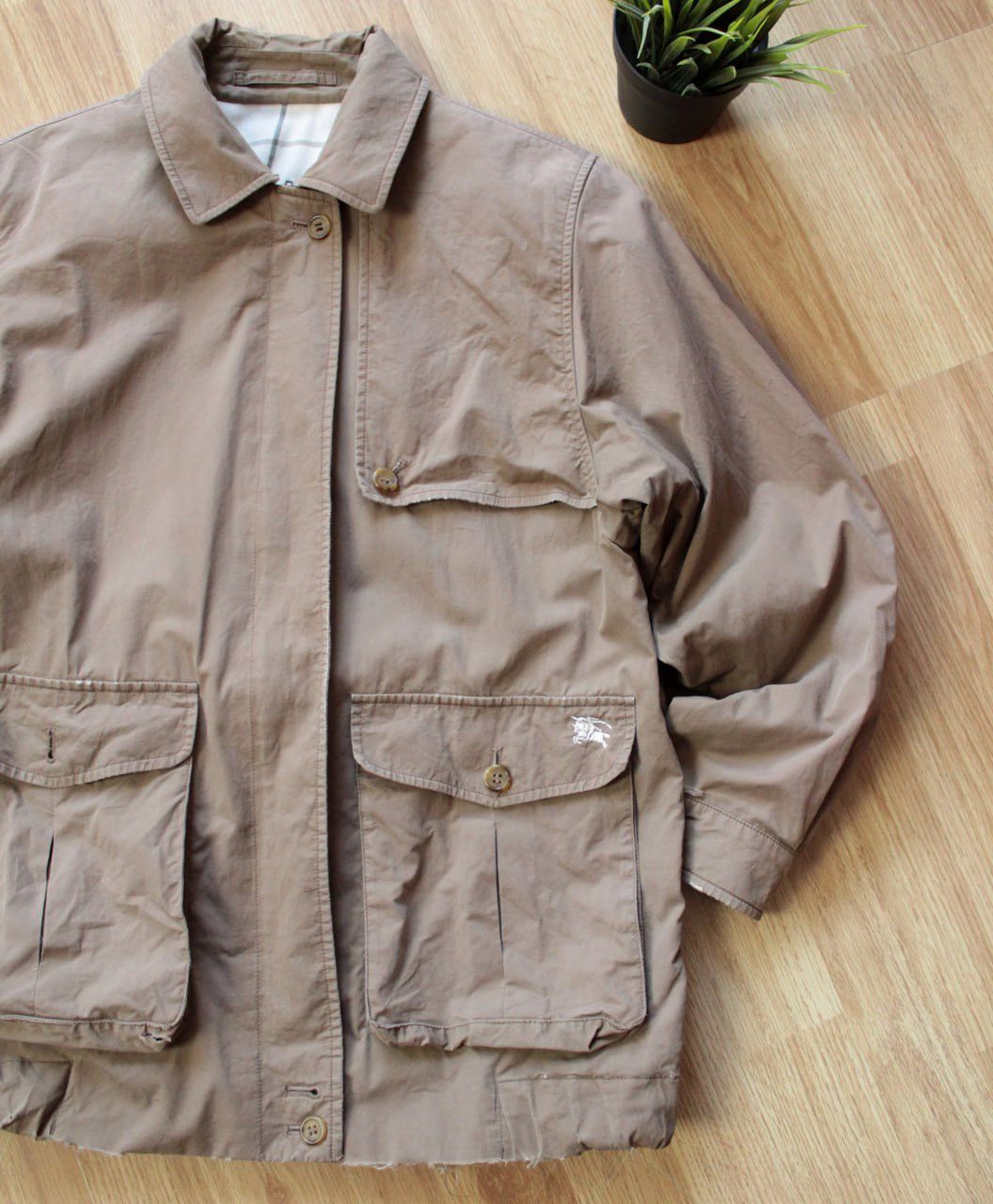 Burberry × Vintage 00s BURBERRYS Distressed Vintage Jacket Y2K Nova Check Size US S / EU 44-46 / 1 - 3 Thumbnail