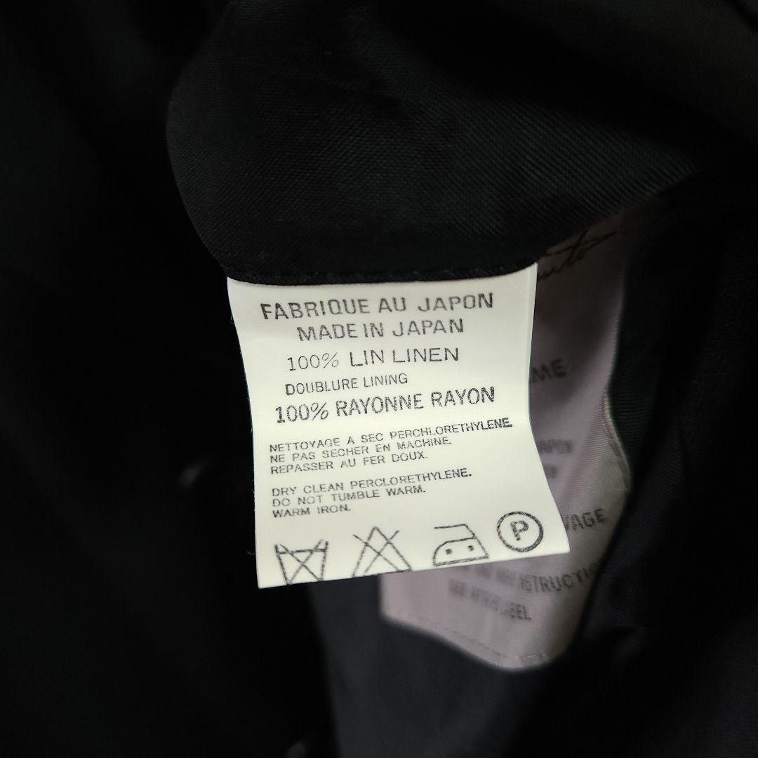 Yohji Yamamoto yohji yamamoto 1998ss black linen jacket Size US S / EU 44-46 / 1 - 6 Thumbnail